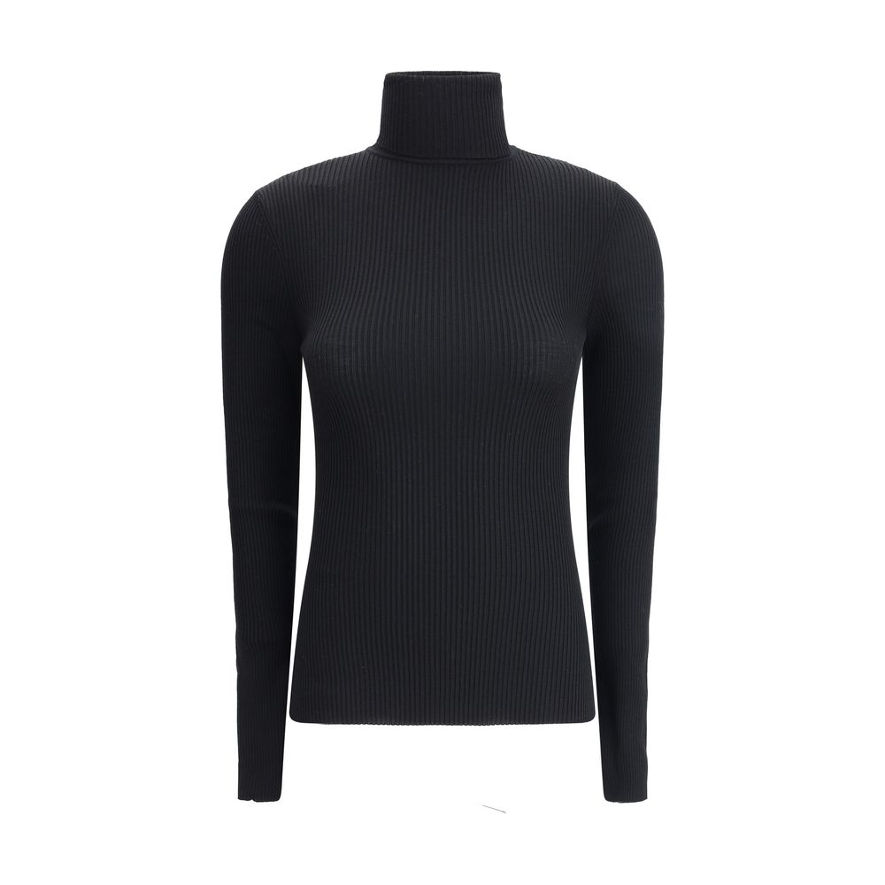 Wolford Black Wool Women's Turtleneck