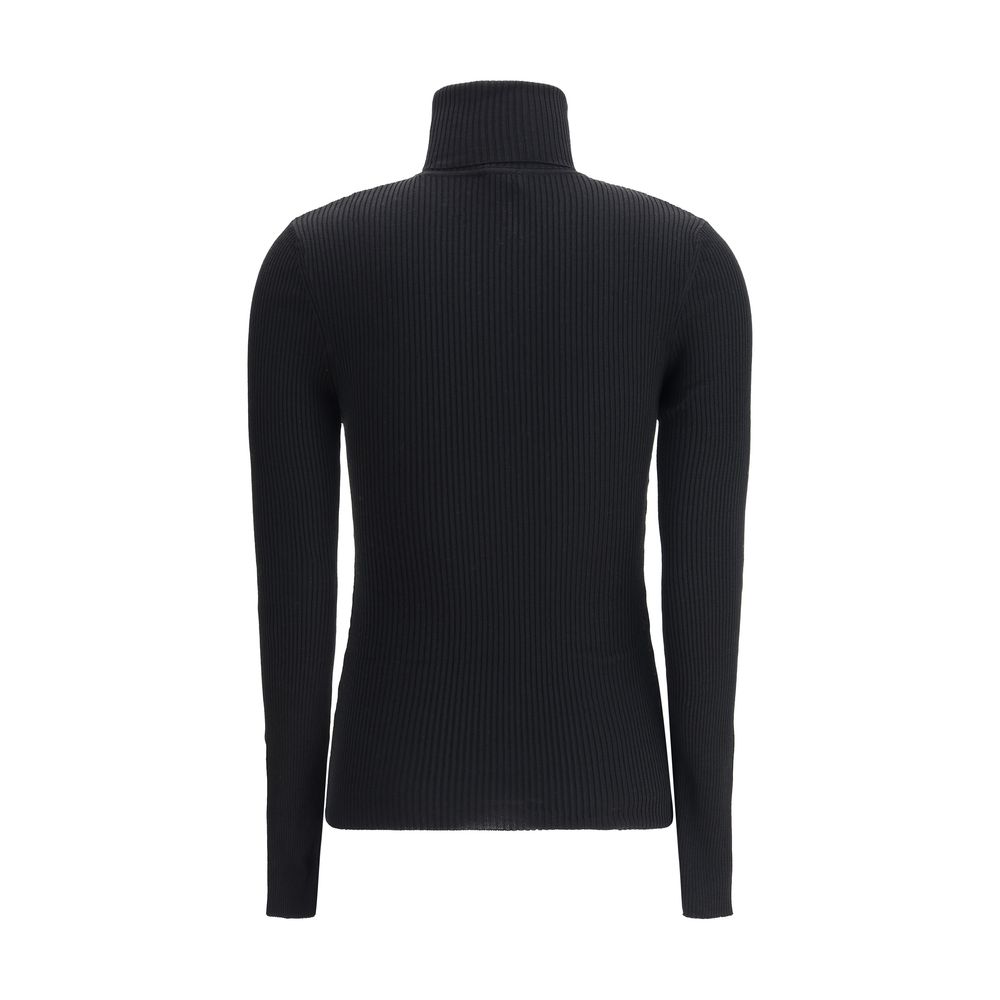 Wolford Black Wool Women's Turtleneck