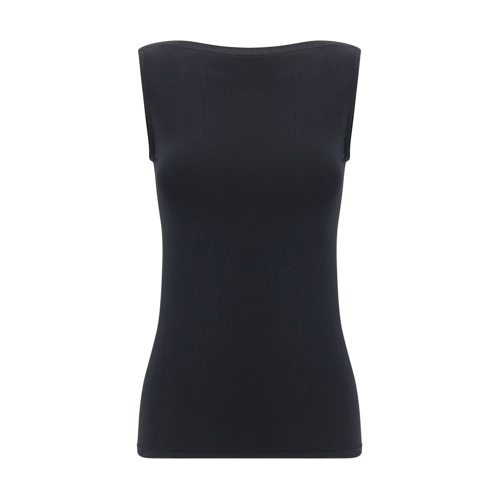 Wolford Black Modal Sleeveles Women's T-Shirt