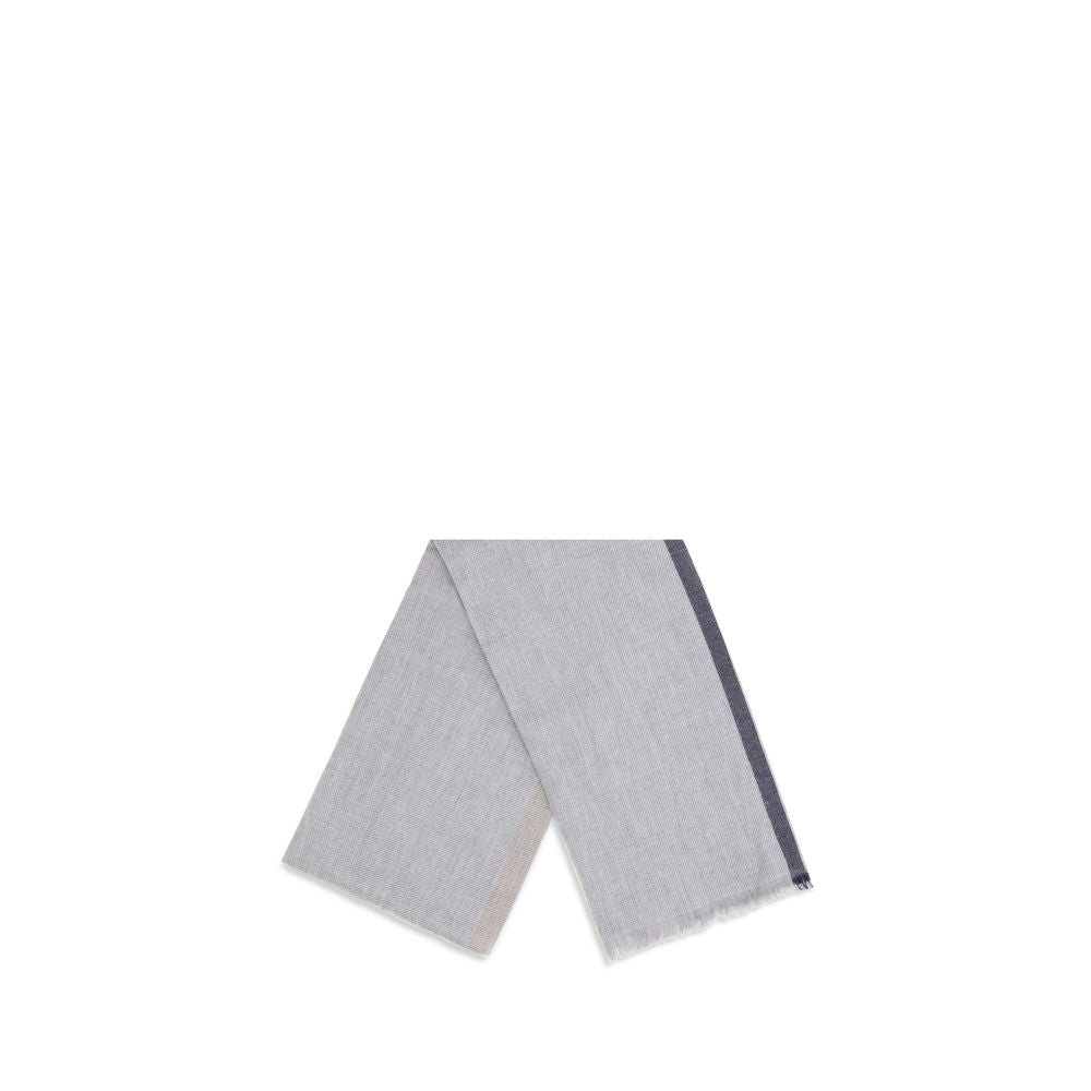 Brunello Cucinelli Gray Cashmere Men's Scarf