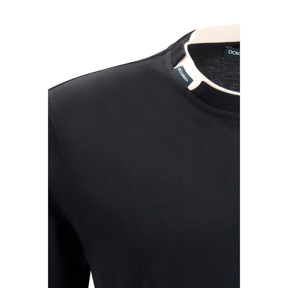 Dolce & Gabbana Black Cotton Men's T-Shirt