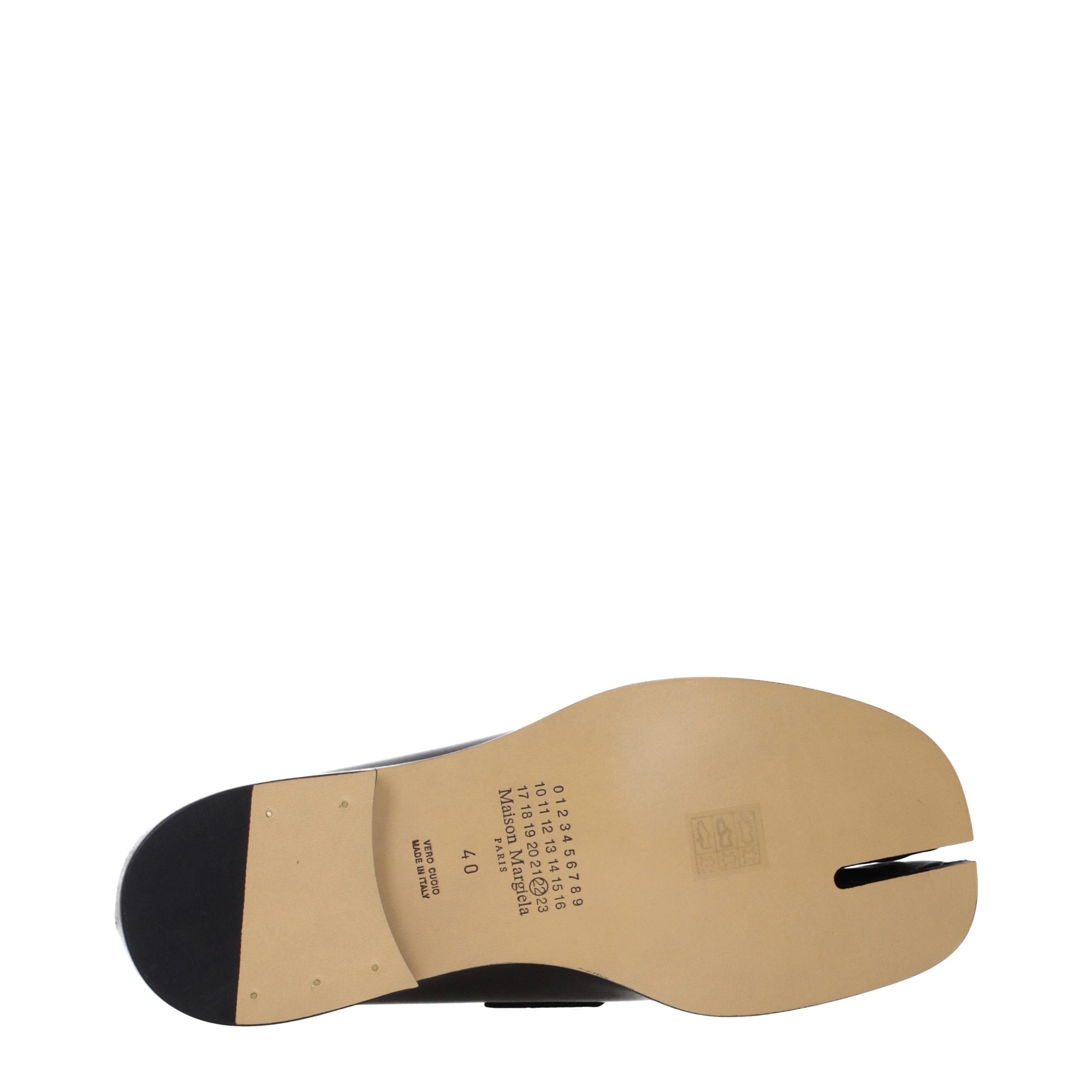 Maison Margiela Black Leather Slip-On Men's Loafers