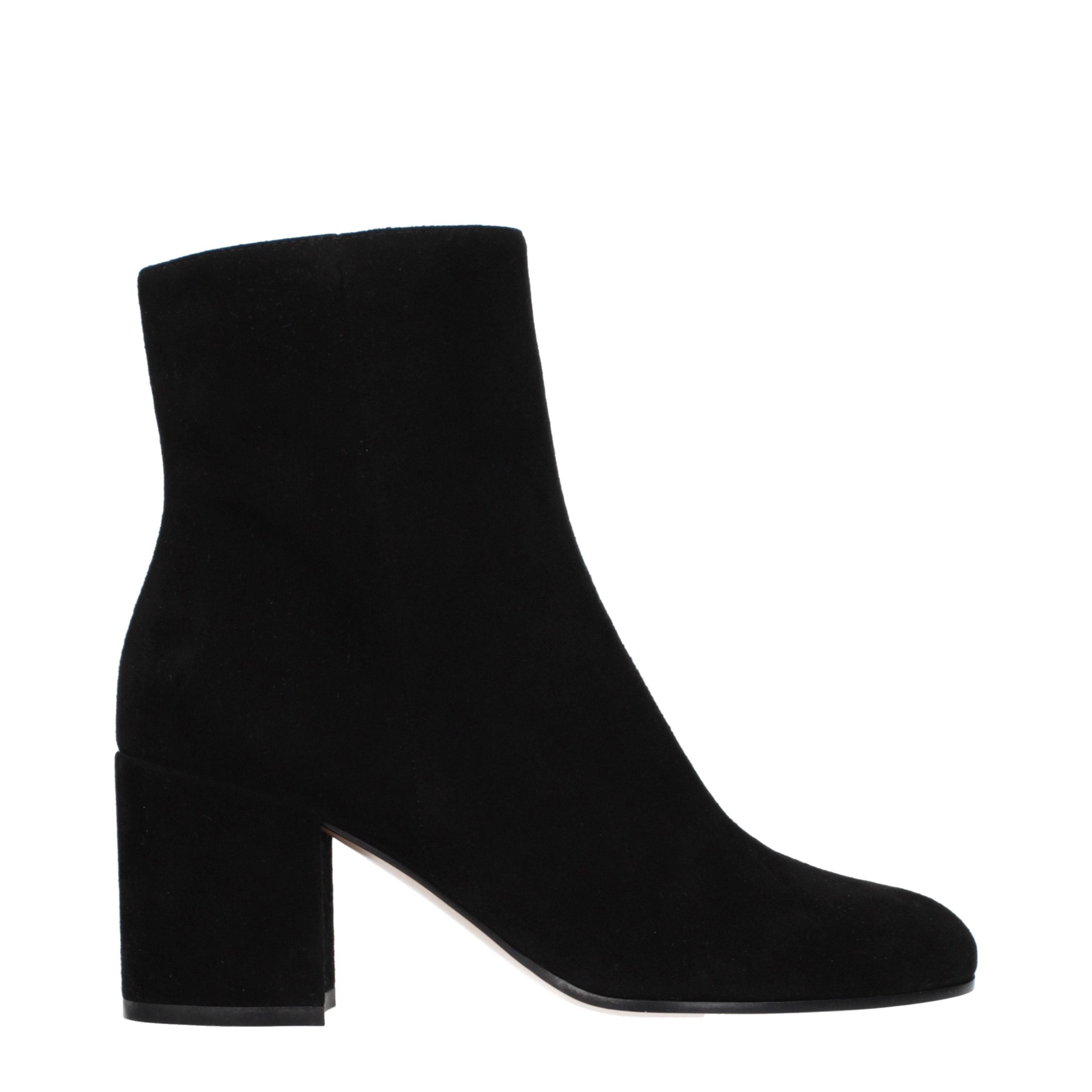Gianvito Rossi Black Leather Ankle Women's Boots