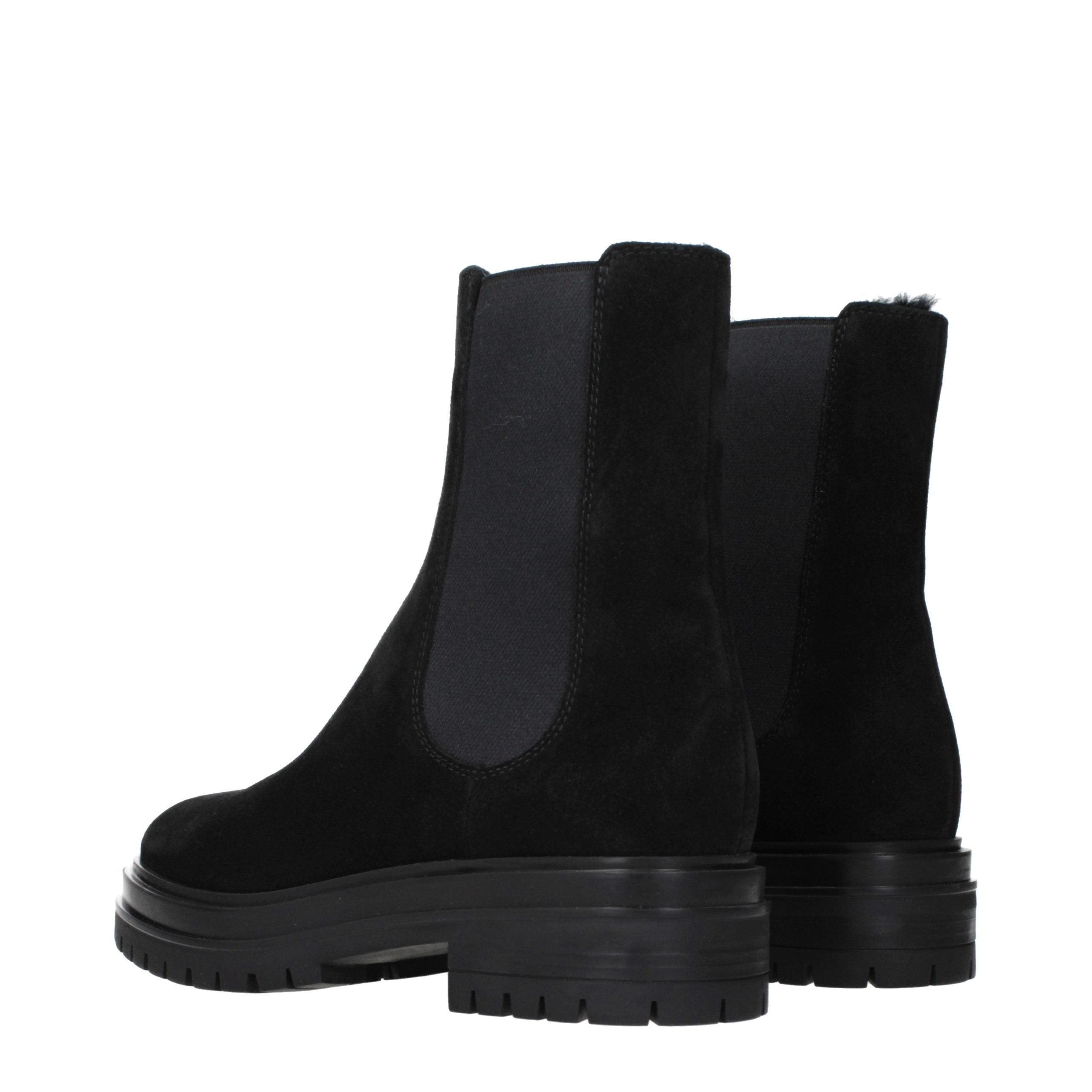 Gianvito Rossi Black Leather Ankle Women's Boots
