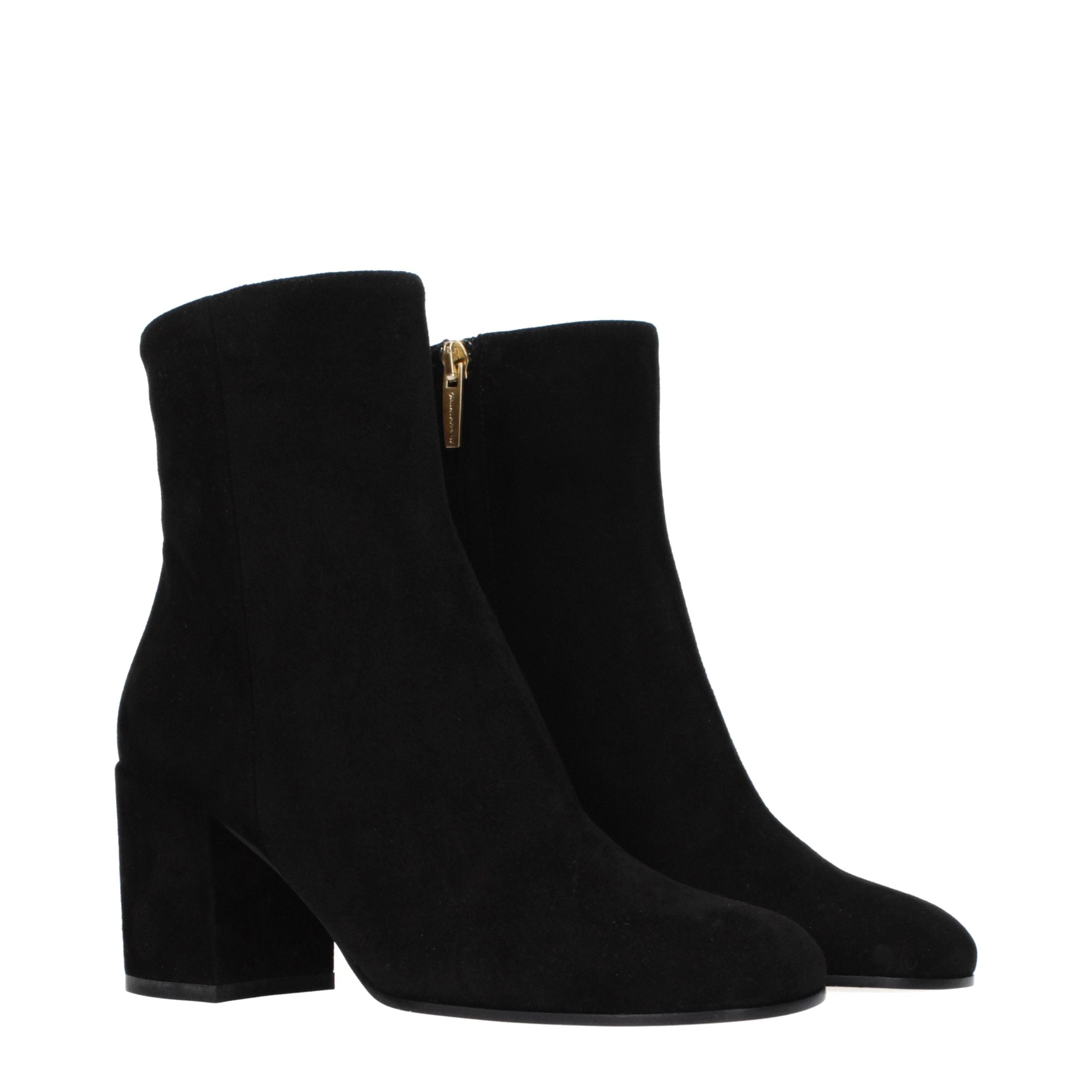 Gianvito Rossi Black Leather Ankle Women's Boots