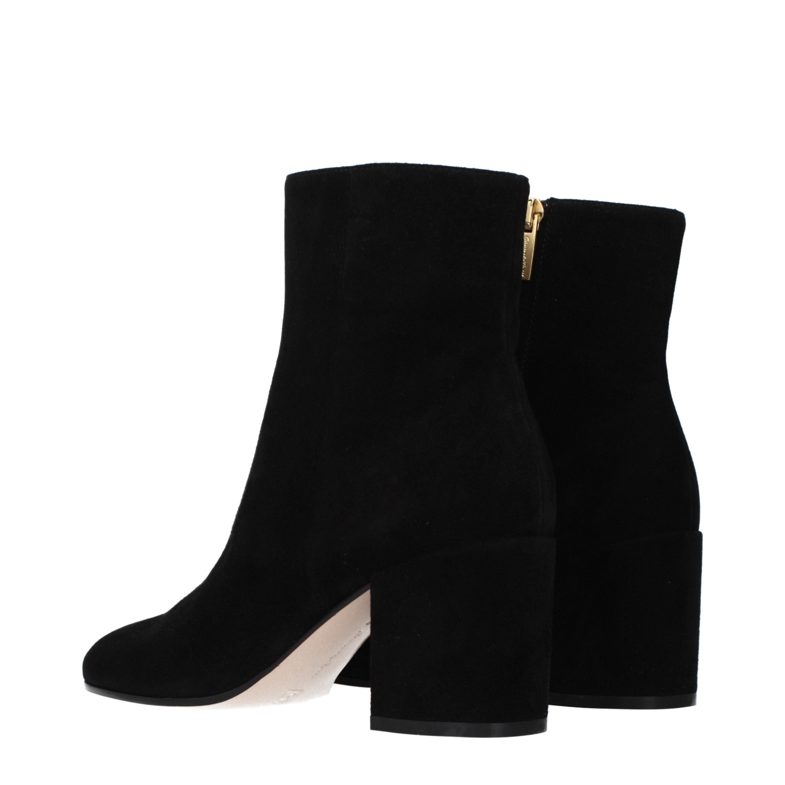 Gianvito Rossi Black Leather Ankle Women's Boots