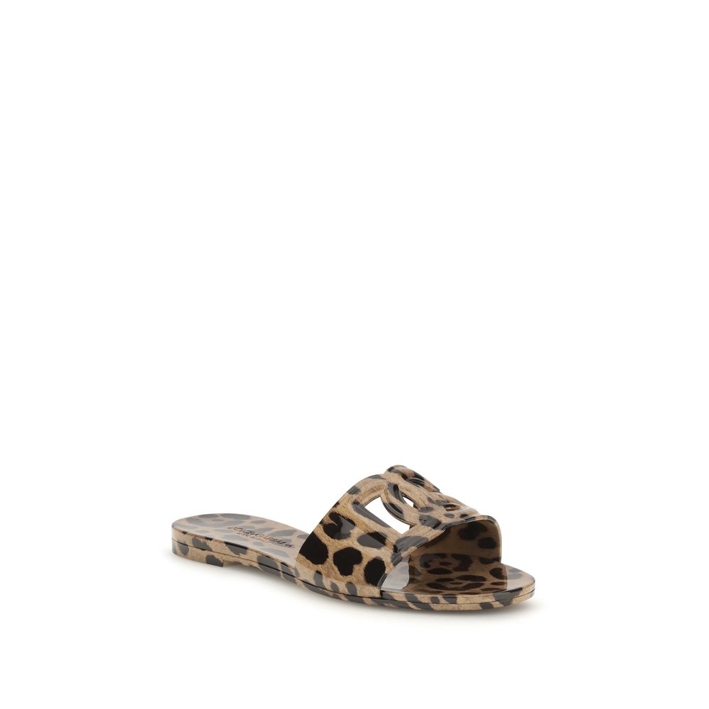 Dolce & Gabbana Multicolor Rubber Flat Women's Sandals