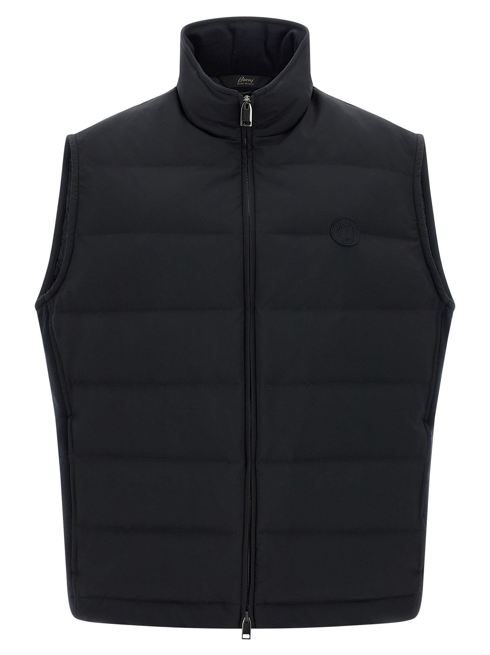 Brioni Blue Polyester Sleeveless Men's Jacket