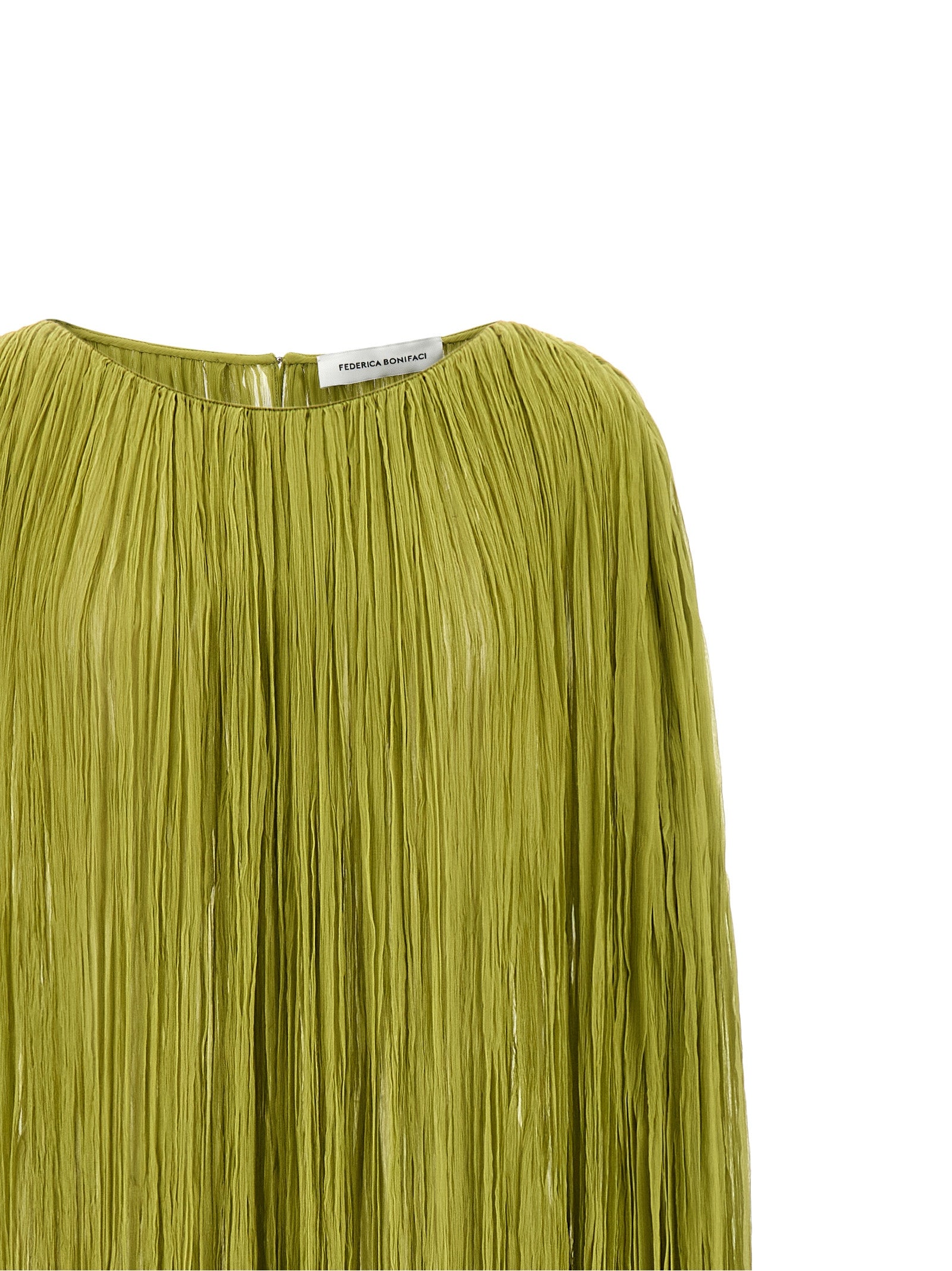 FEDERICA BONIFACI Bicolor Silk Long Women's Dress