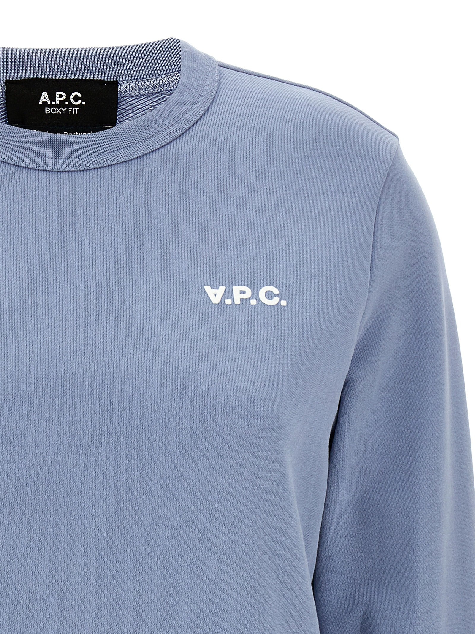 A.P.C. Blue Cotton Women's Sweatshirt