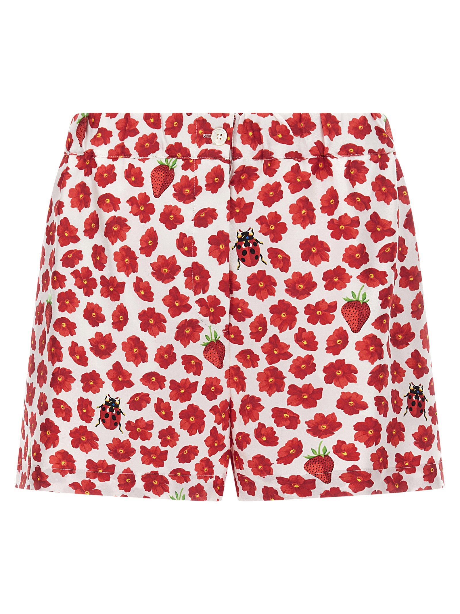 Versace Multicolor Silk Bermuda Women's Shorts