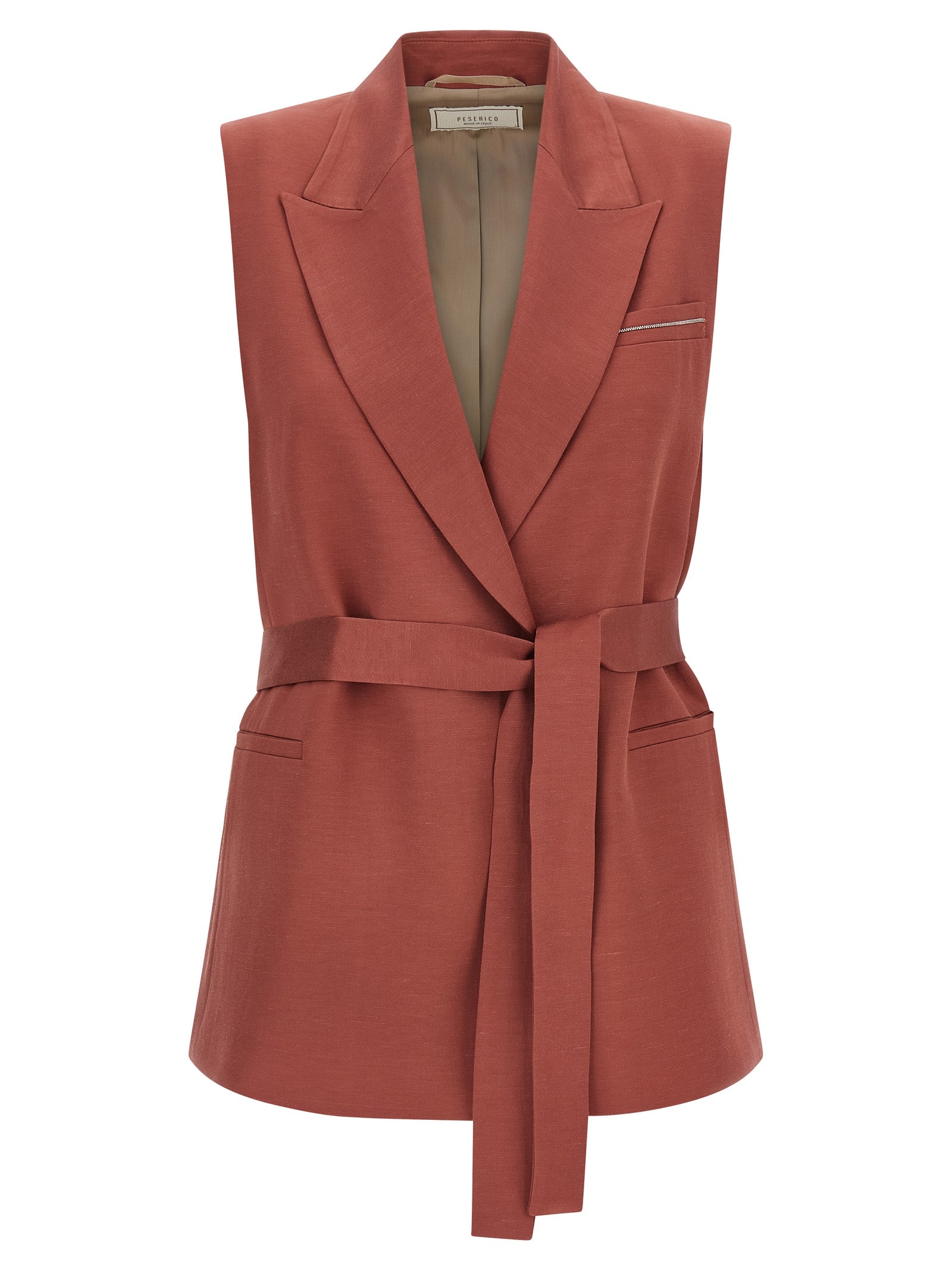 Peserico Multicolor Viscose Sleeveless Women's Jacket