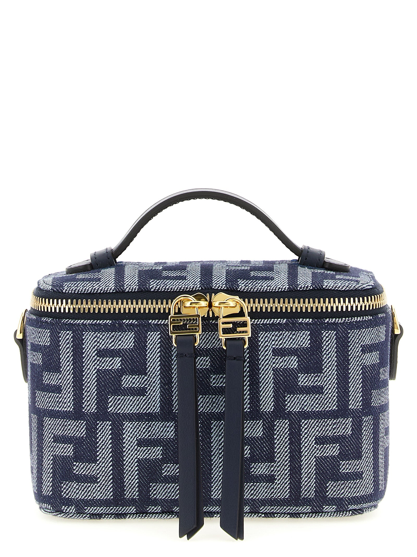 Fendi Blue Cotton Women's Handbag