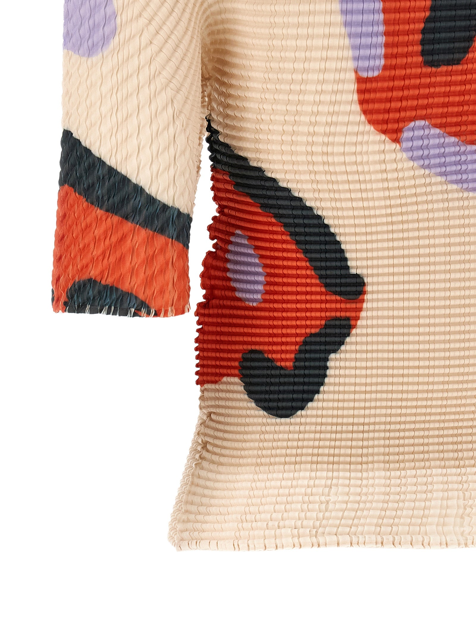 Issey Miyake Beige Polyester Pattern Women's Shirt