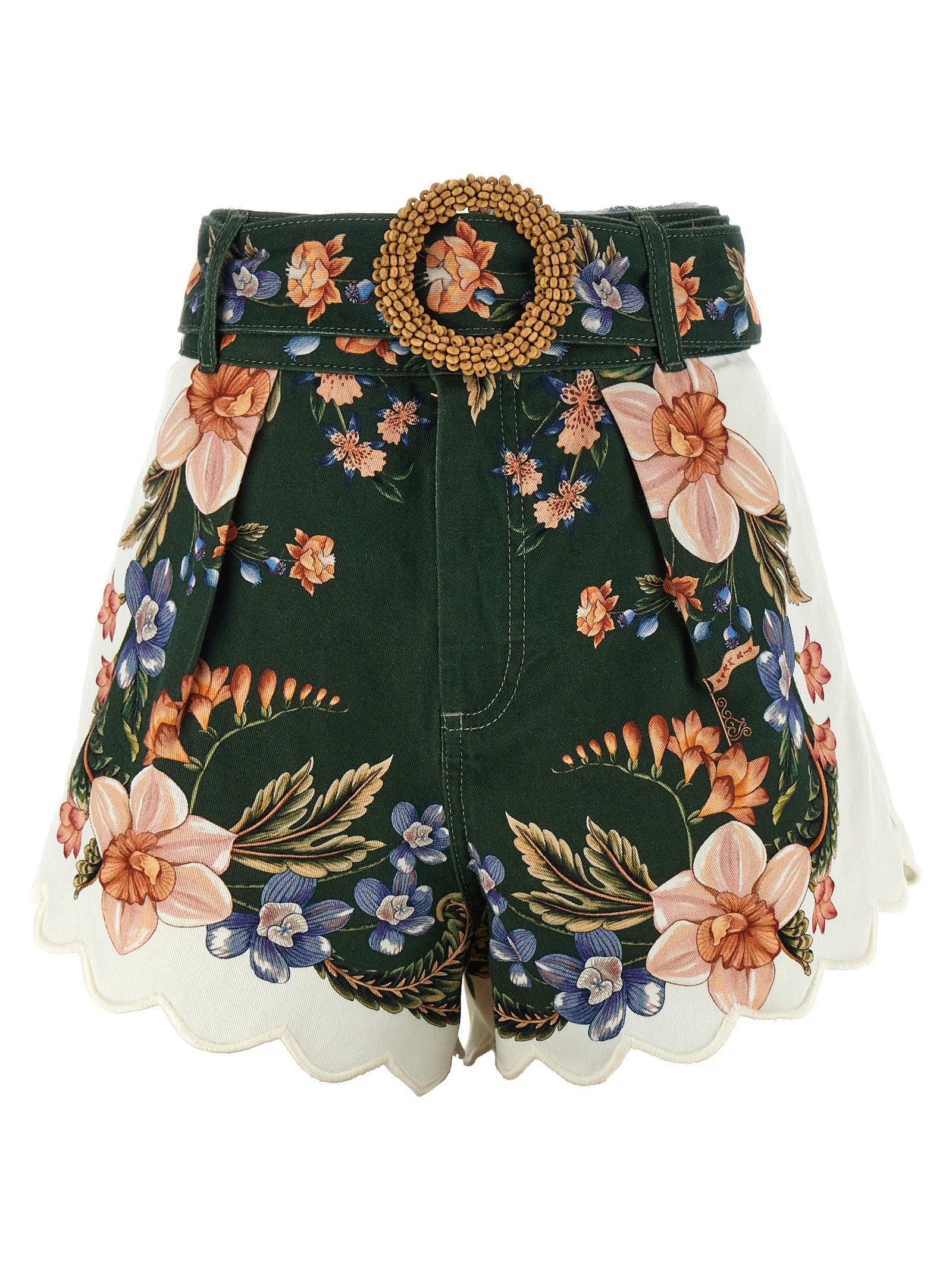 FARM RIO Bicolor Linen Bermuda Women's Shorts