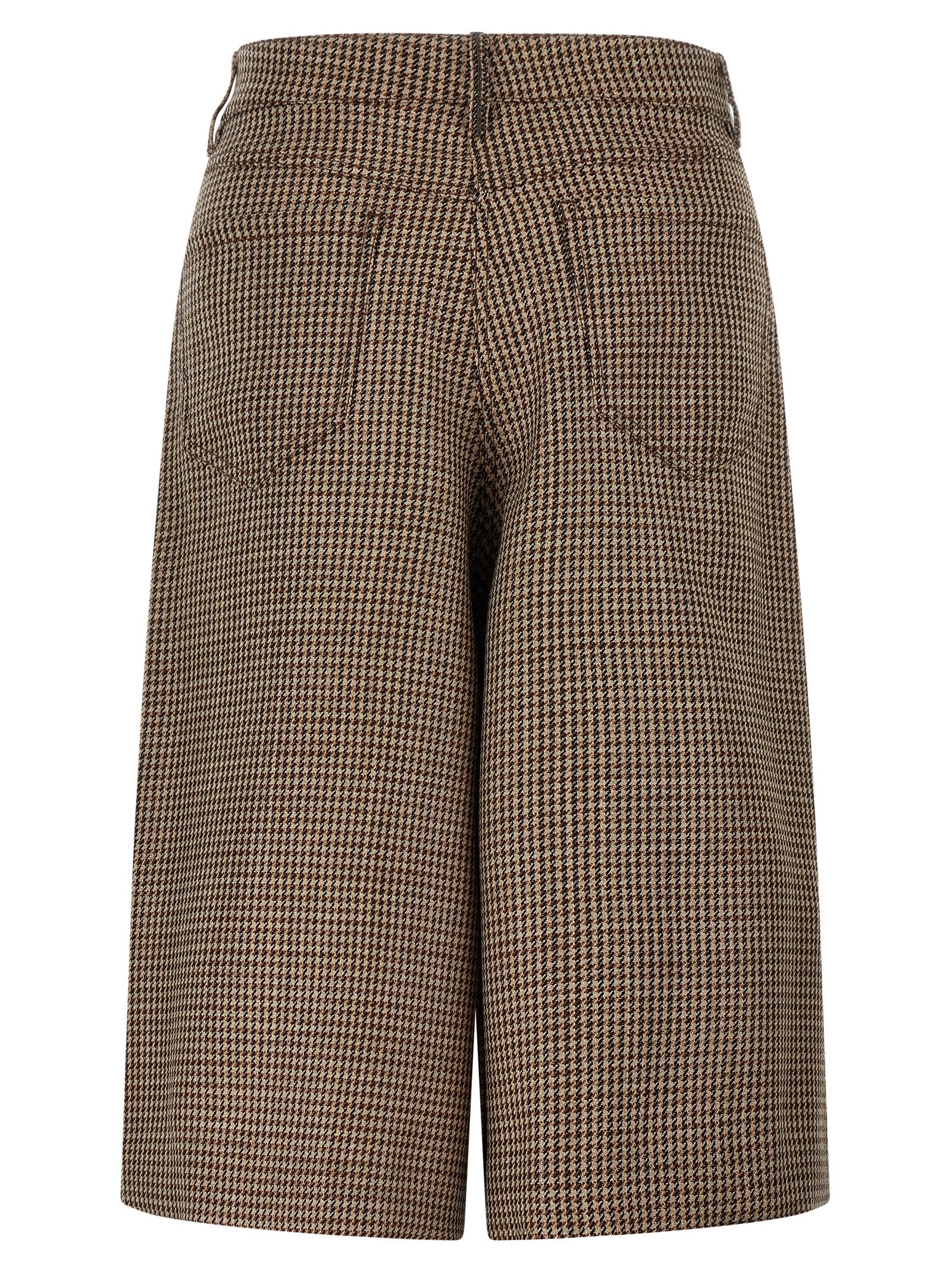 Brunello Cucinelli Brown Virgin Wool Bermuda Women's Shorts