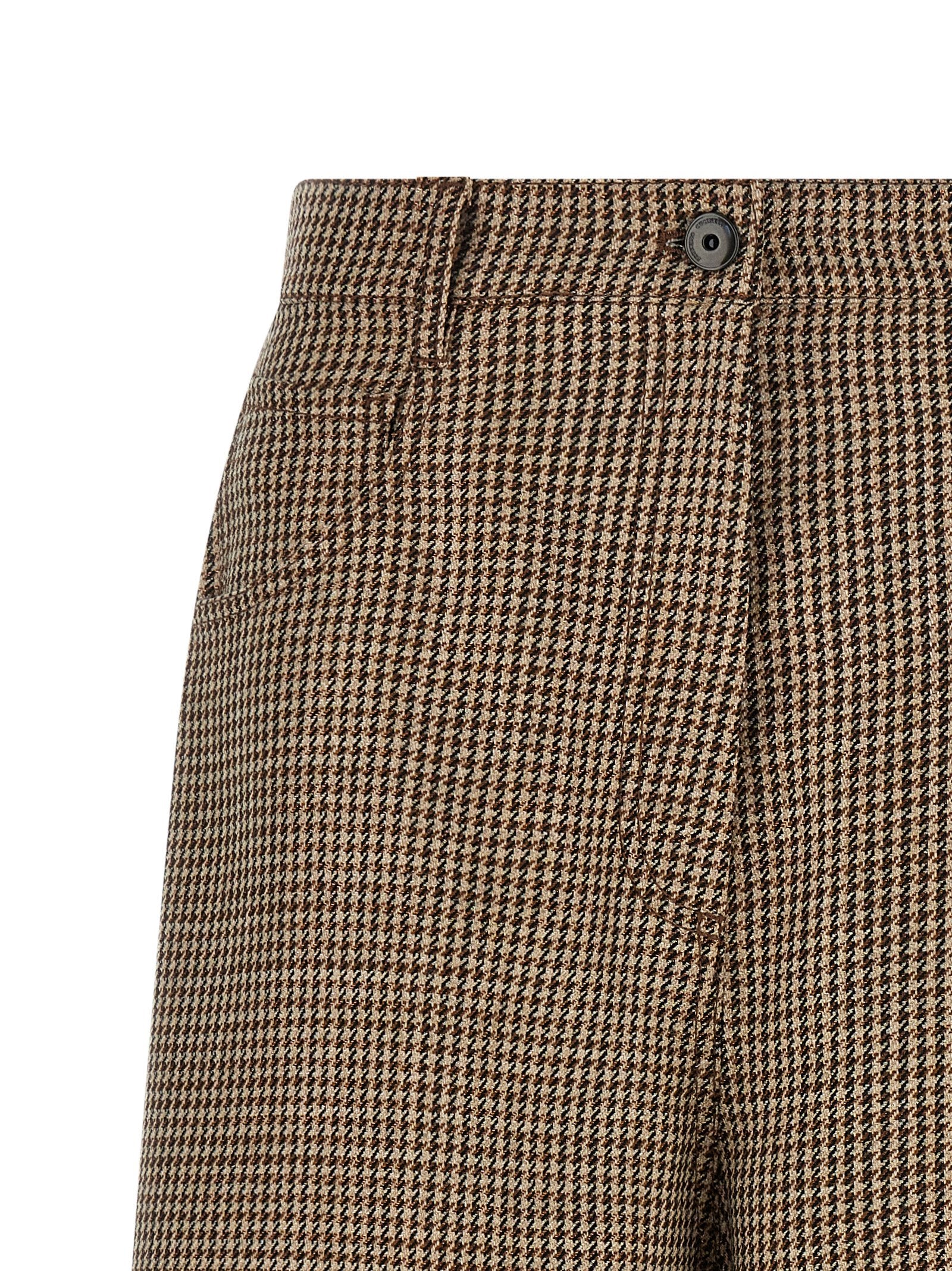 Brunello Cucinelli Brown Virgin Wool Bermuda Women's Shorts