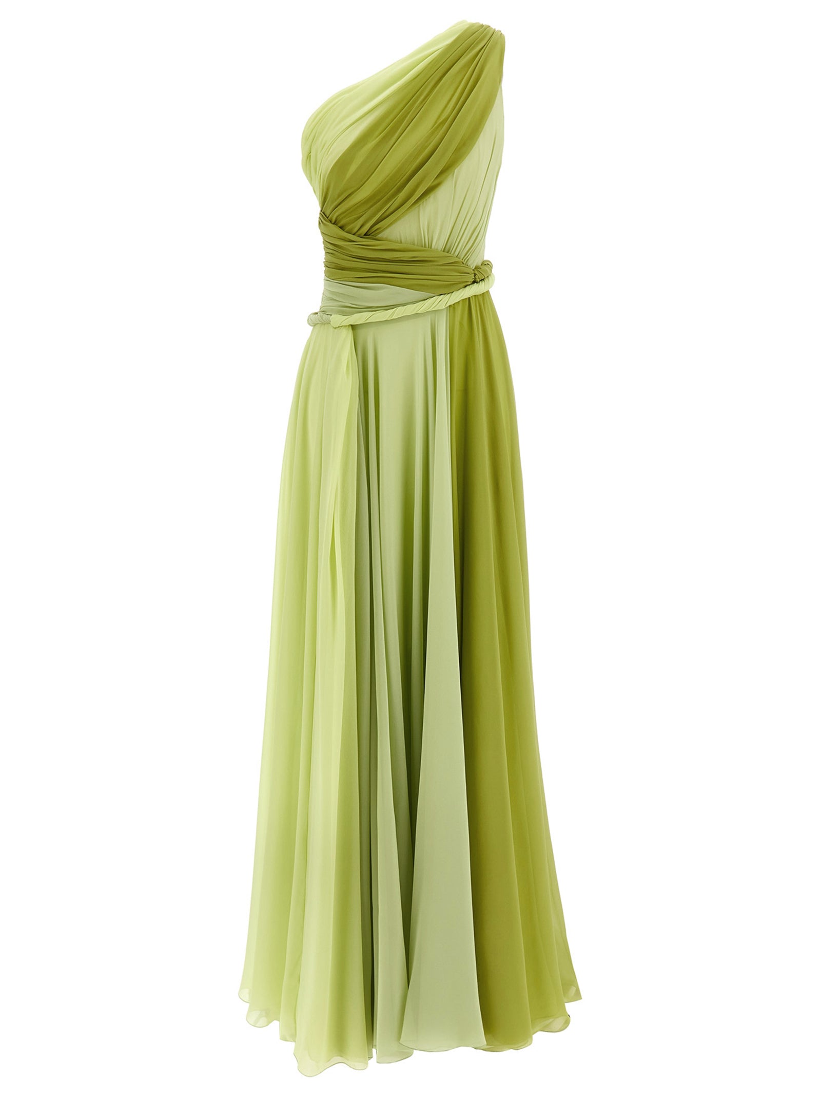 Giambattista Valli Bicolor Silk Long Women's Dress