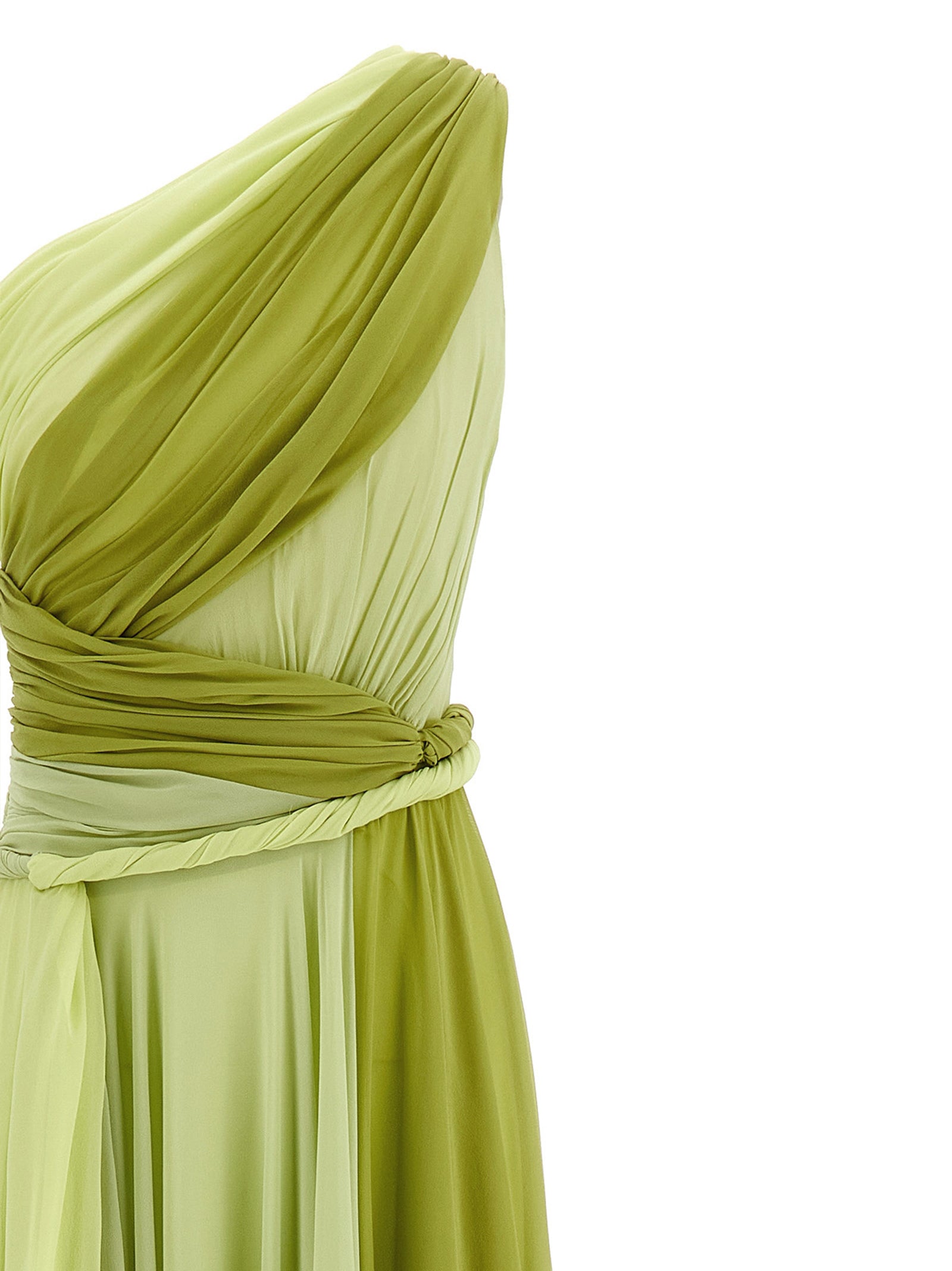 Giambattista Valli Bicolor Silk Long Women's Dress
