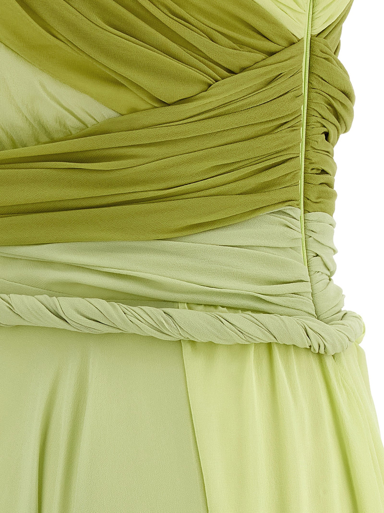 Giambattista Valli Bicolor Silk Long Women's Dress
