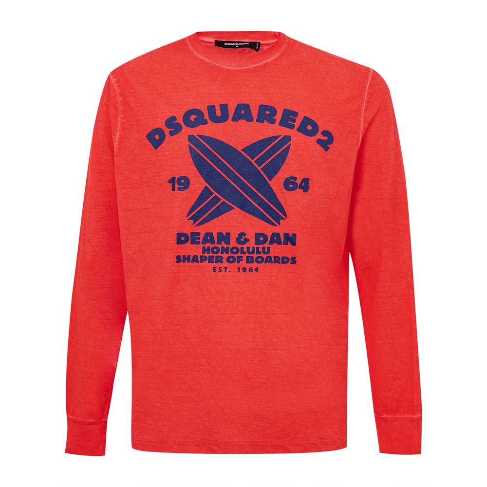 Dsquared² Red Cotton Men's T-Shirt