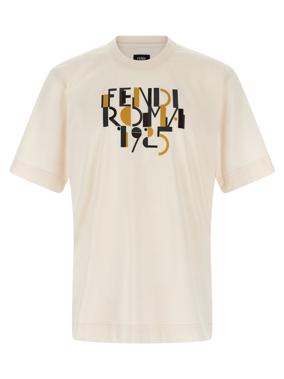 Fendi White Cotton Men's T-Shirt
