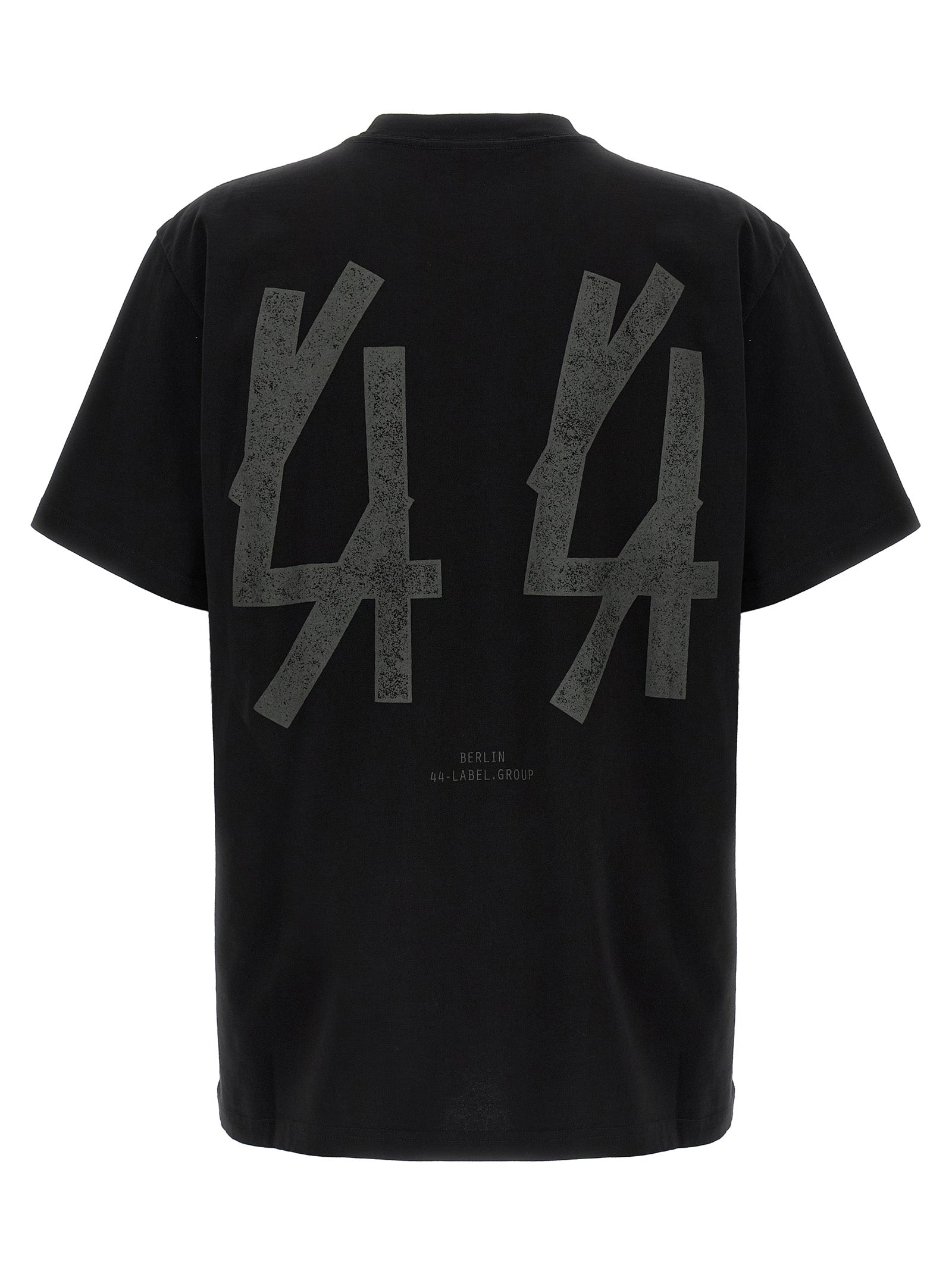 44 Label Group Black Cotton Men's T-Shirt