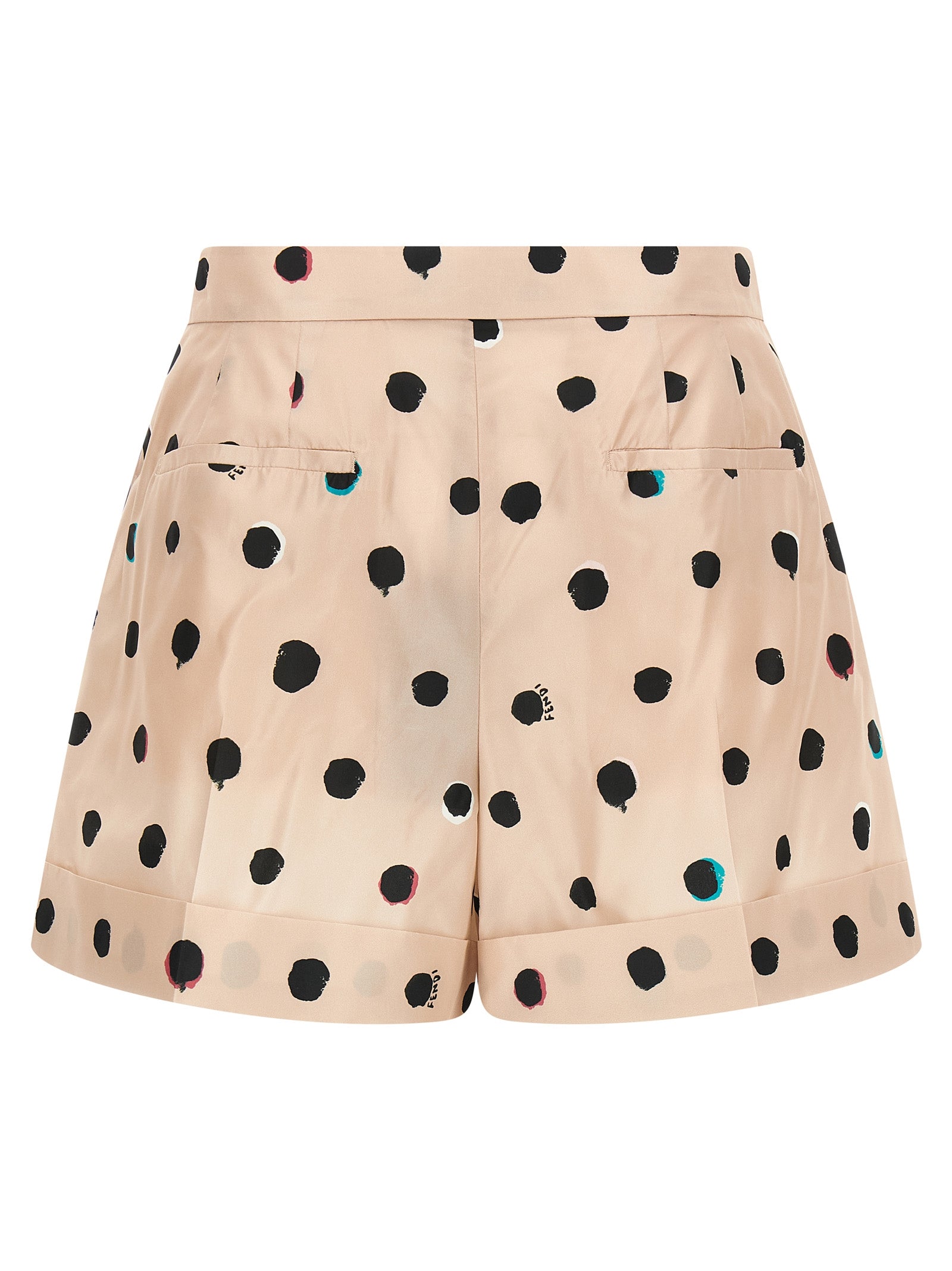 Fendi Multicolor Silk Bermuda Women's Shorts