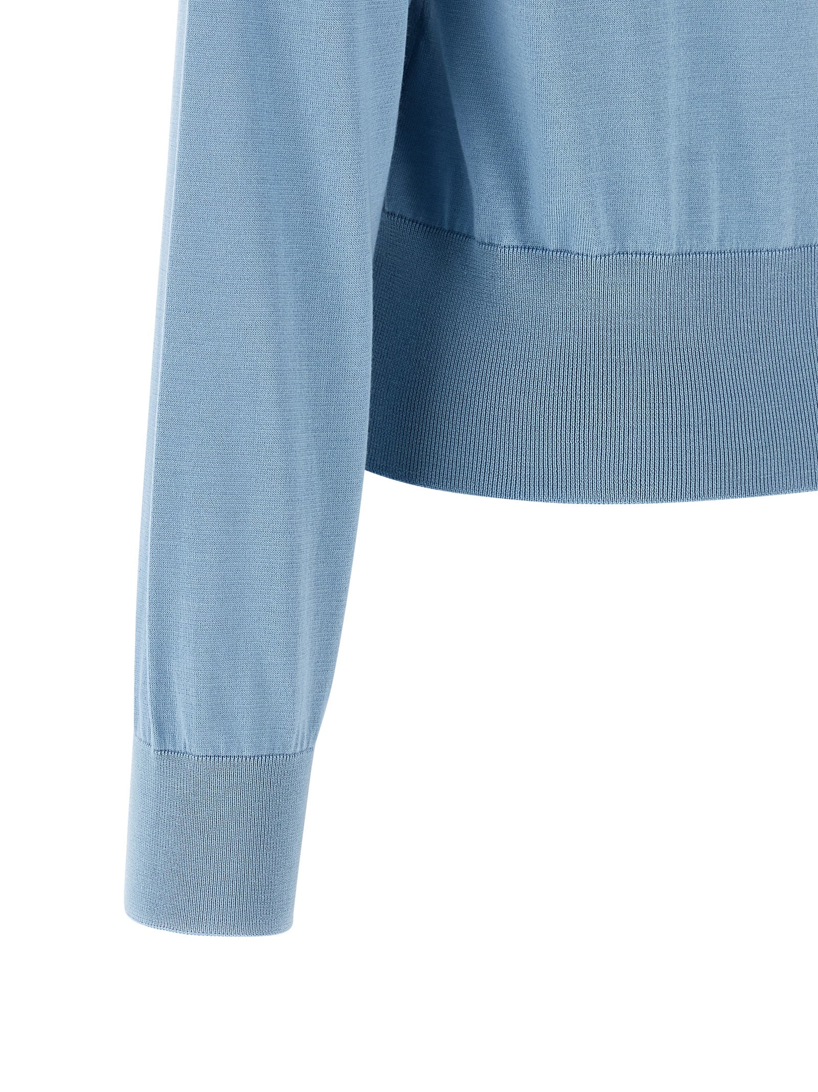 Dolce & Gabbana Blue Silk Women's Cardigan