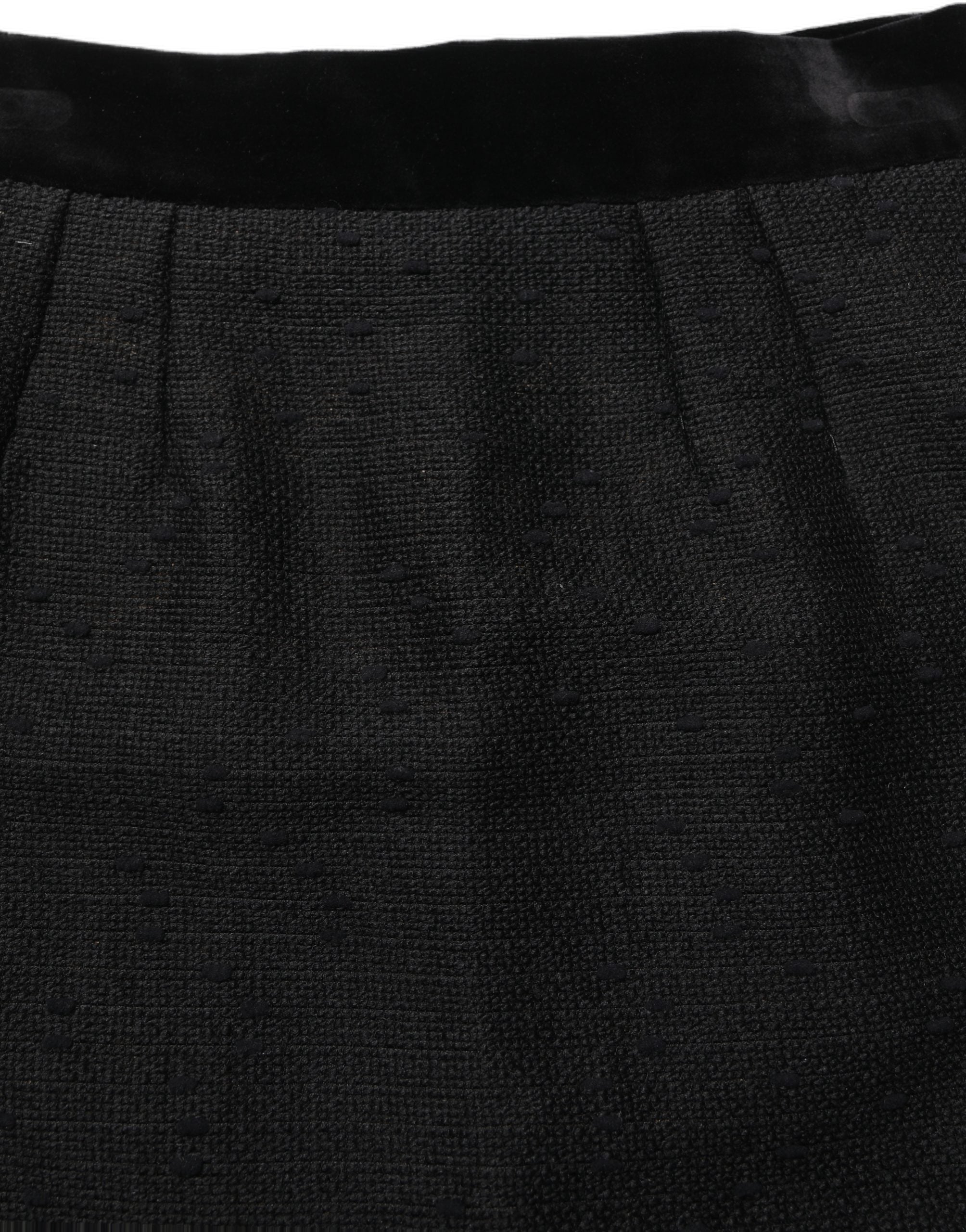 Dolce & Gabbana Black High Waist Pencil Cut Knee Length Women's Skirt (Pre-Owned)