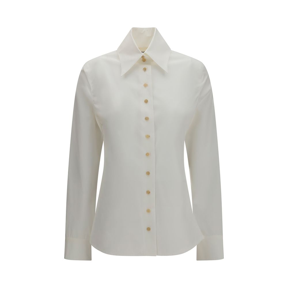 Khaite White Cotton Dress Women's Shirt