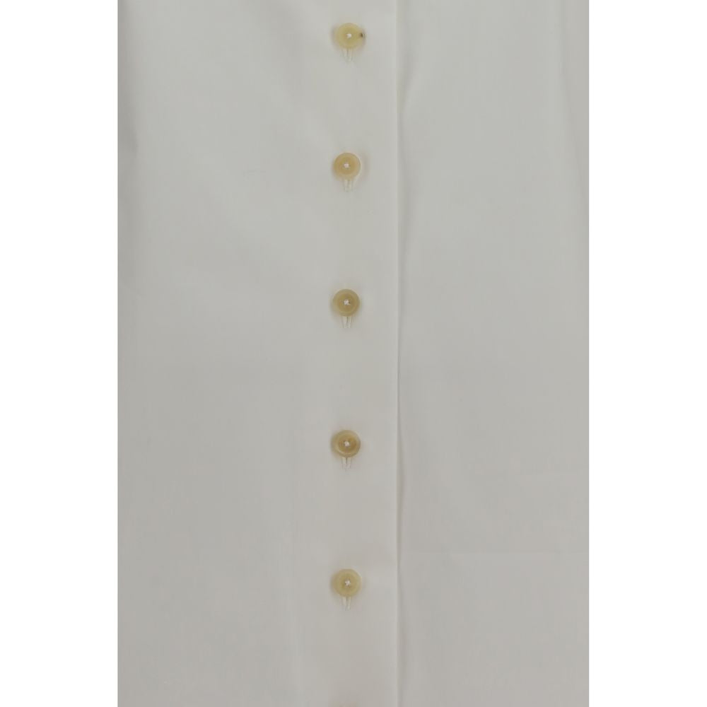 Khaite White Cotton Dress Women's Shirt
