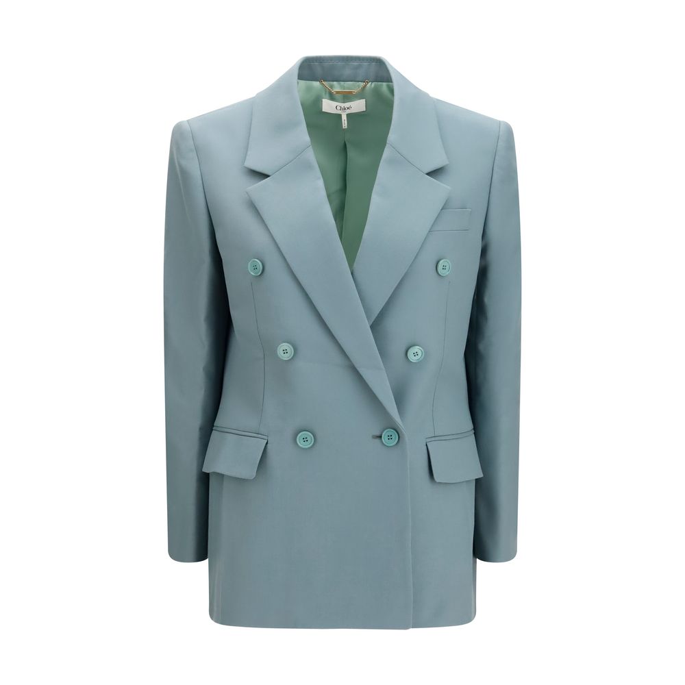 Chloé Bicolor Wool Oves Aries Women's Blazer