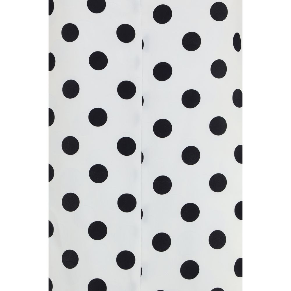 SA SU PHI White Silk Long Women's Dress