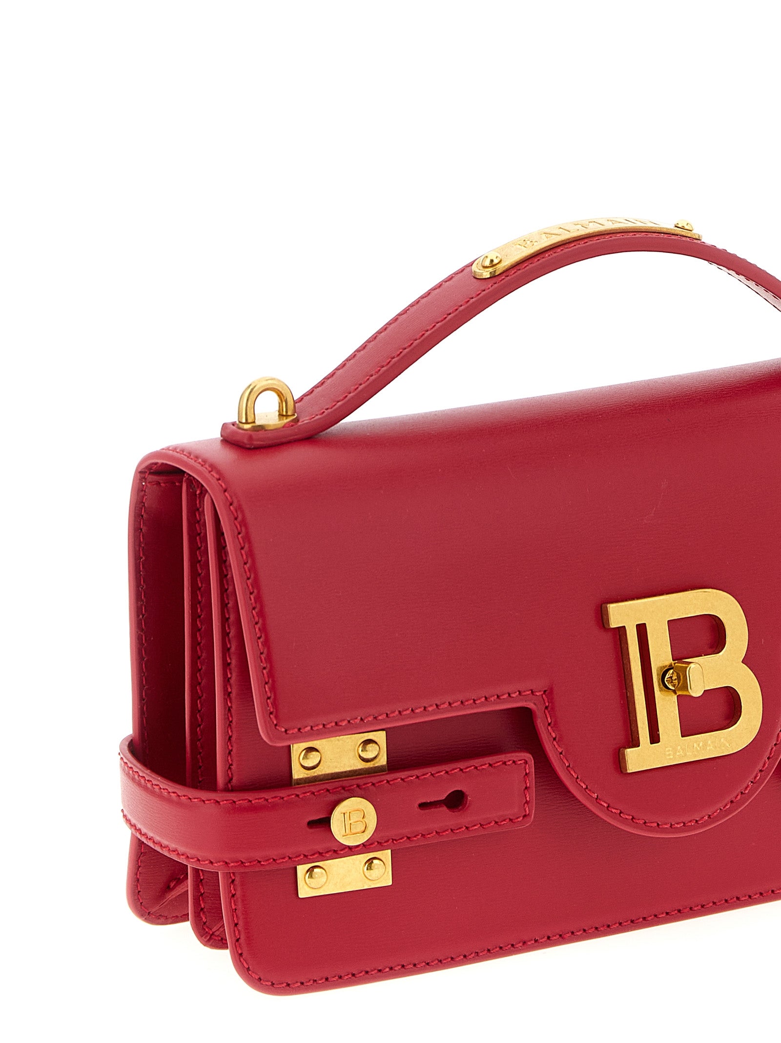 Balmain Fuchsia Calfskin Women's Handbag