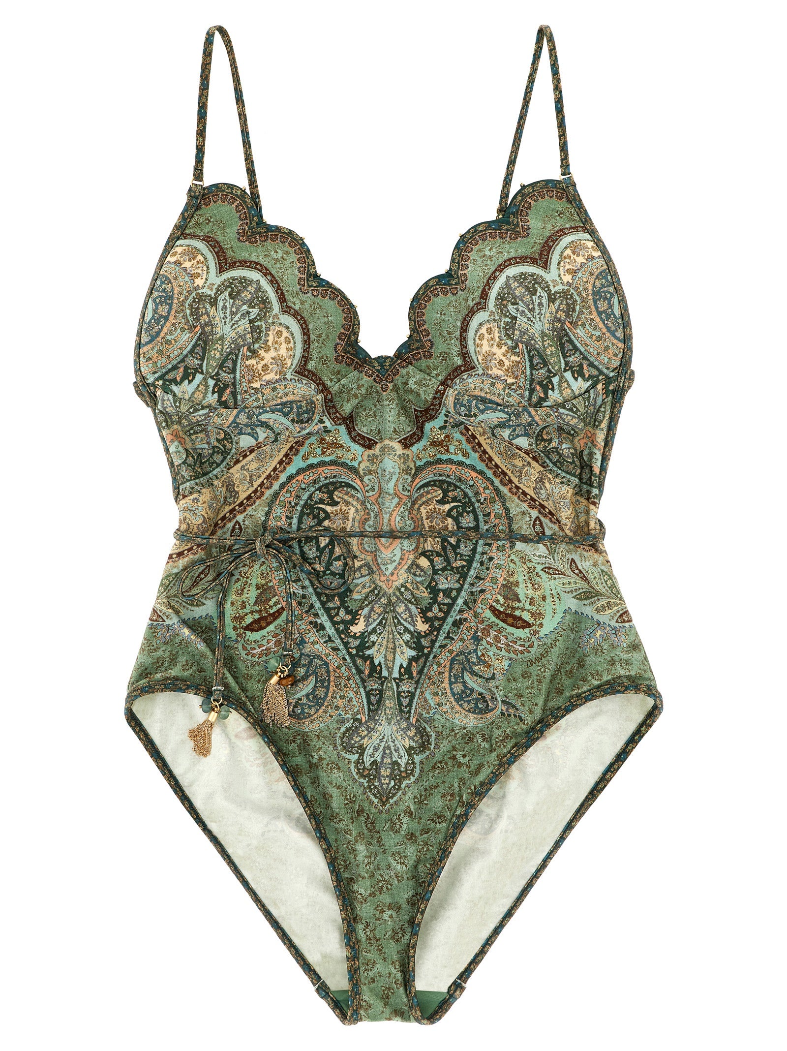 Zimmermann Bicolor Polyamide One-Piece Women's Swimsuit