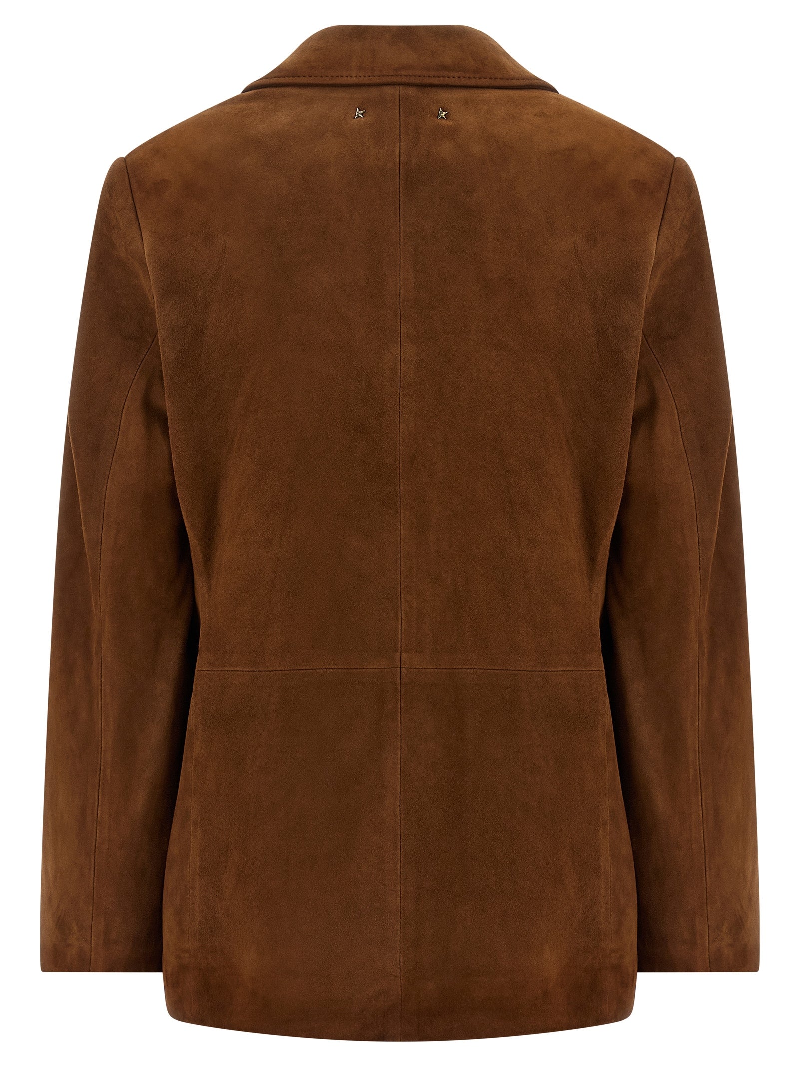 Golden Goose Brown Lamb Leather Leather Women's Jacket