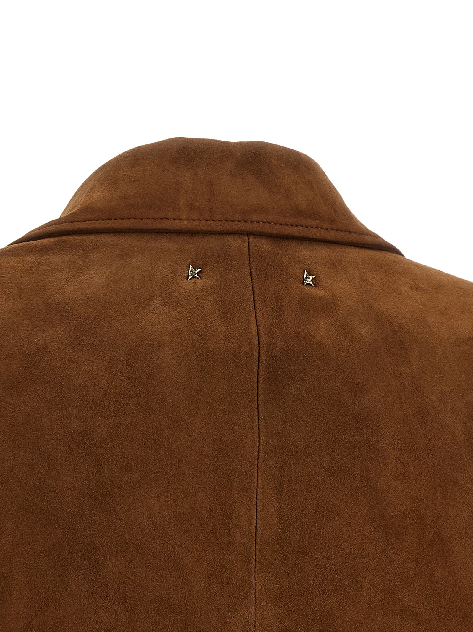 Golden Goose Brown Lamb Leather Leather Women's Jacket