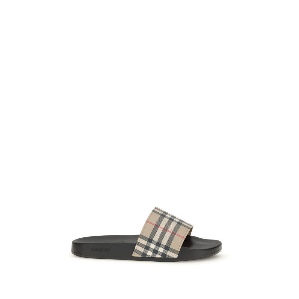 Burberry Black Rubber Men's Slides