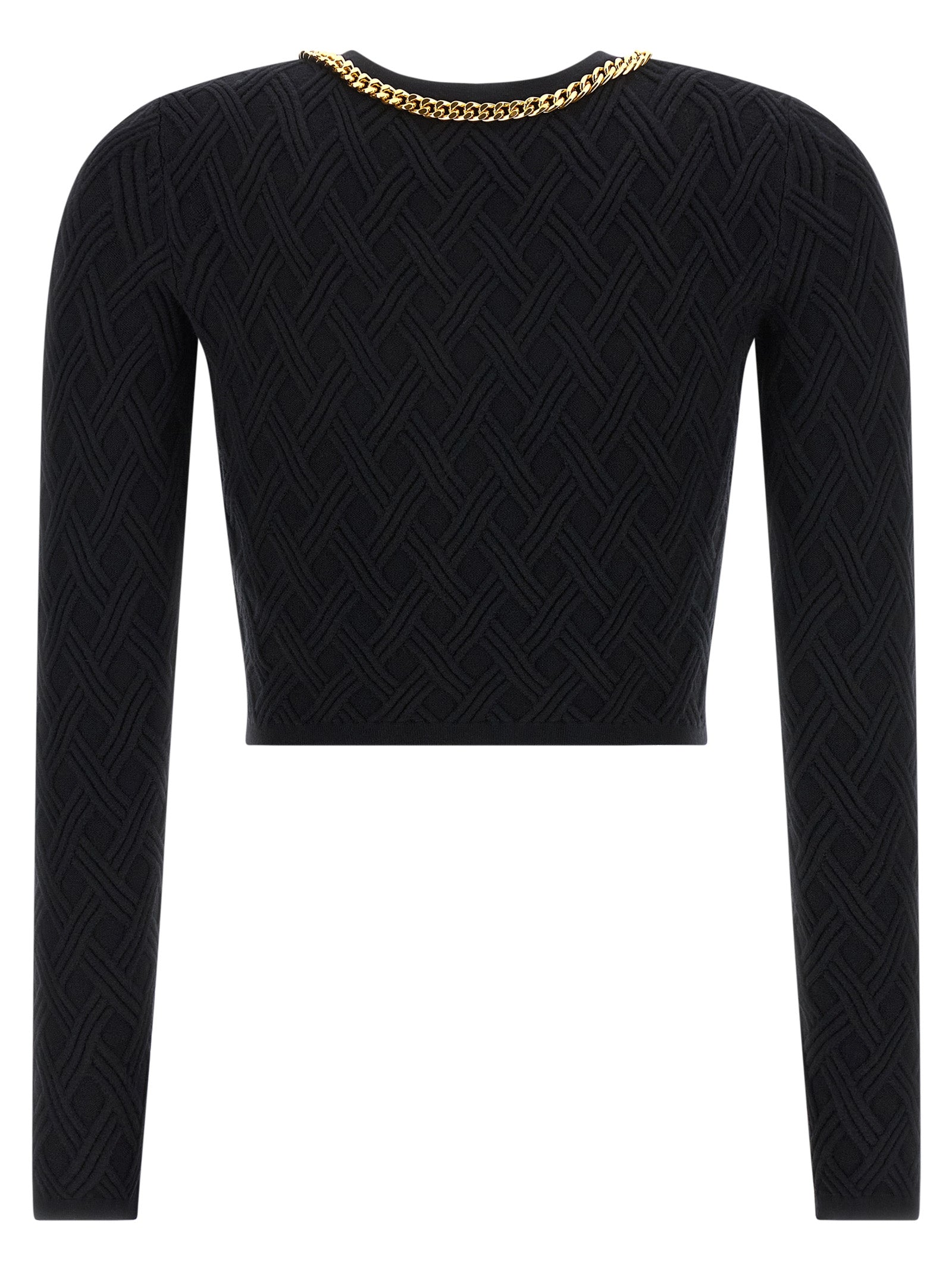 Elisabetta Franchi Black Viscose Women's Cardigan