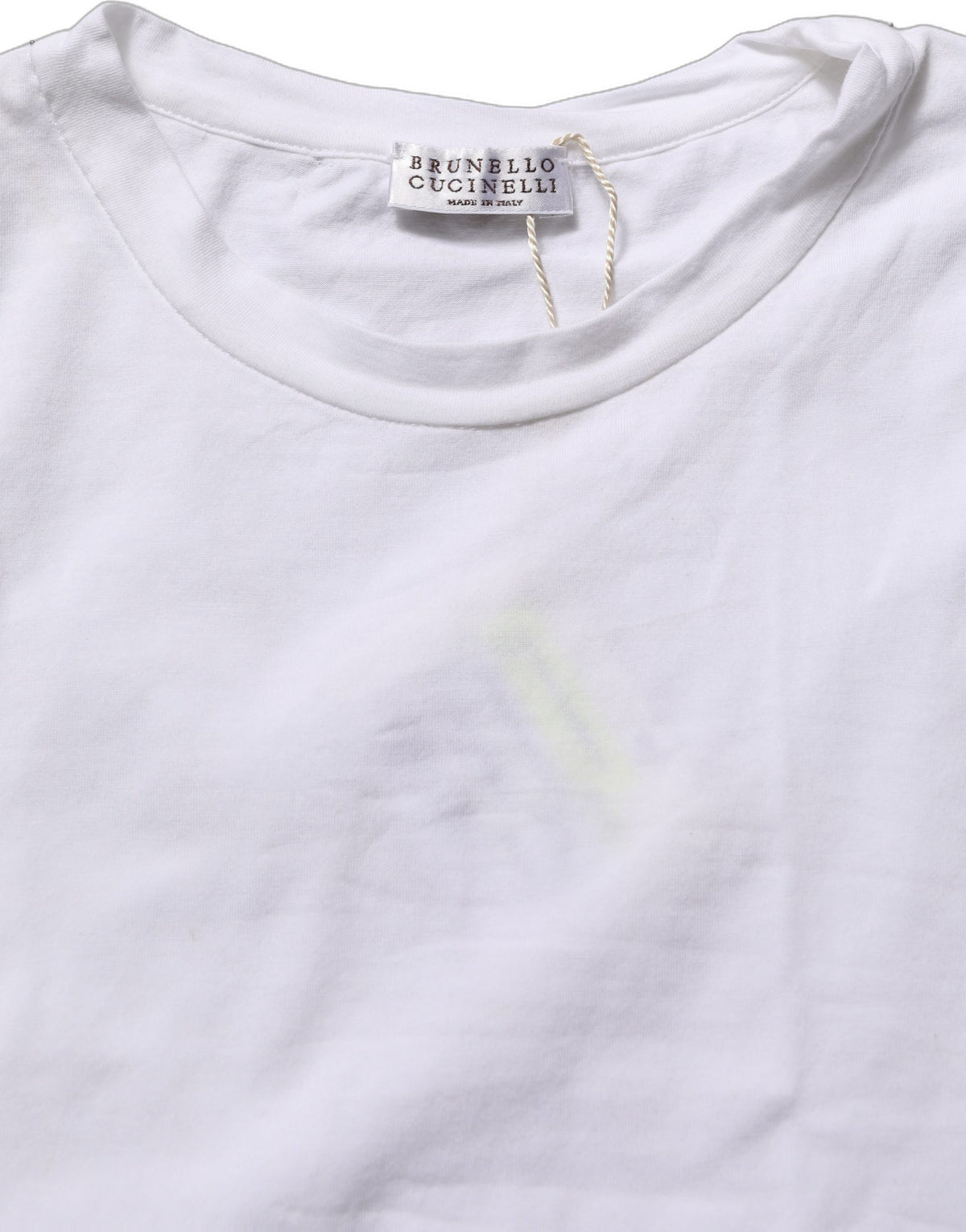 Brunello Cucinelli White SleeveLess Crew Neck Tank Blouse Women's Top (Pre-Owned)