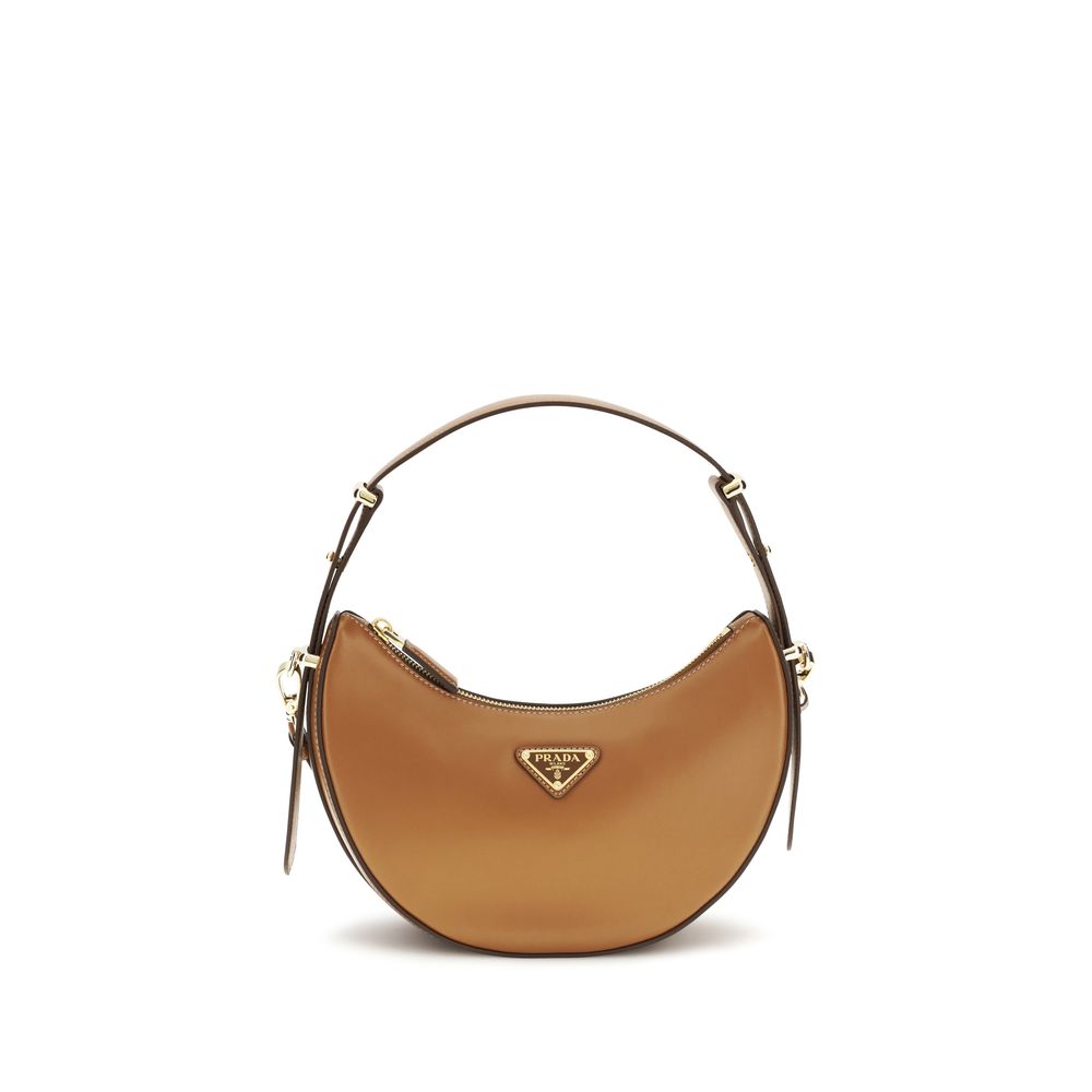 Prada Beige Calf Leather Bos Taurus Shoulder Women's Bag