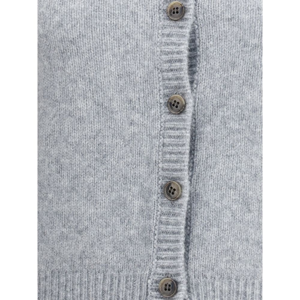 Lisa Yang Gray Cashmere Women's Cardigan