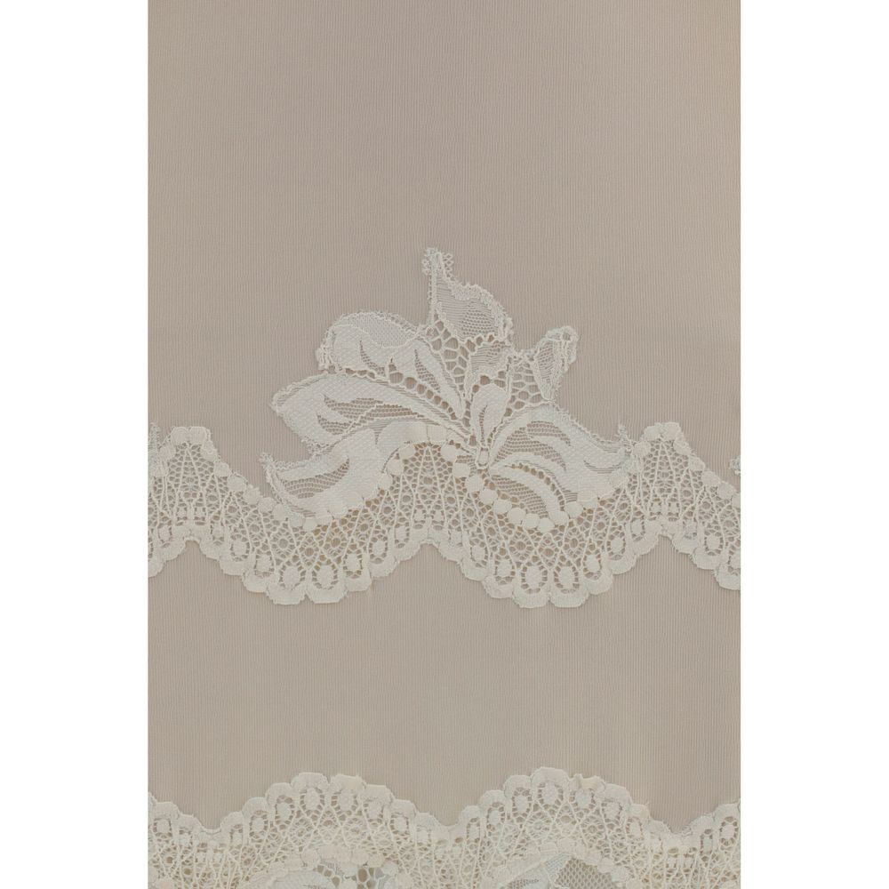 Rabanne Beige Polyamide Long Women's Dress