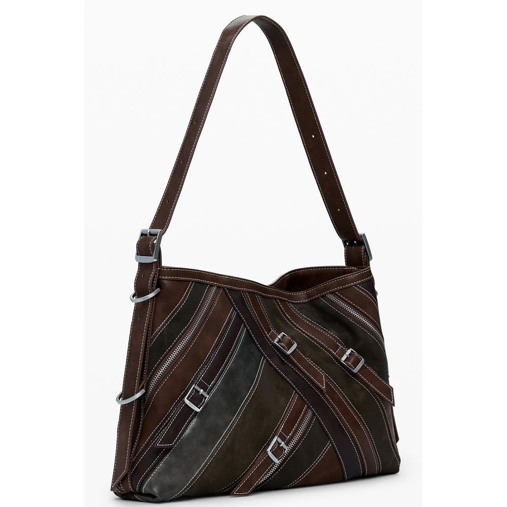 Desigual Marrone Poliuretano Women Women's Handbag