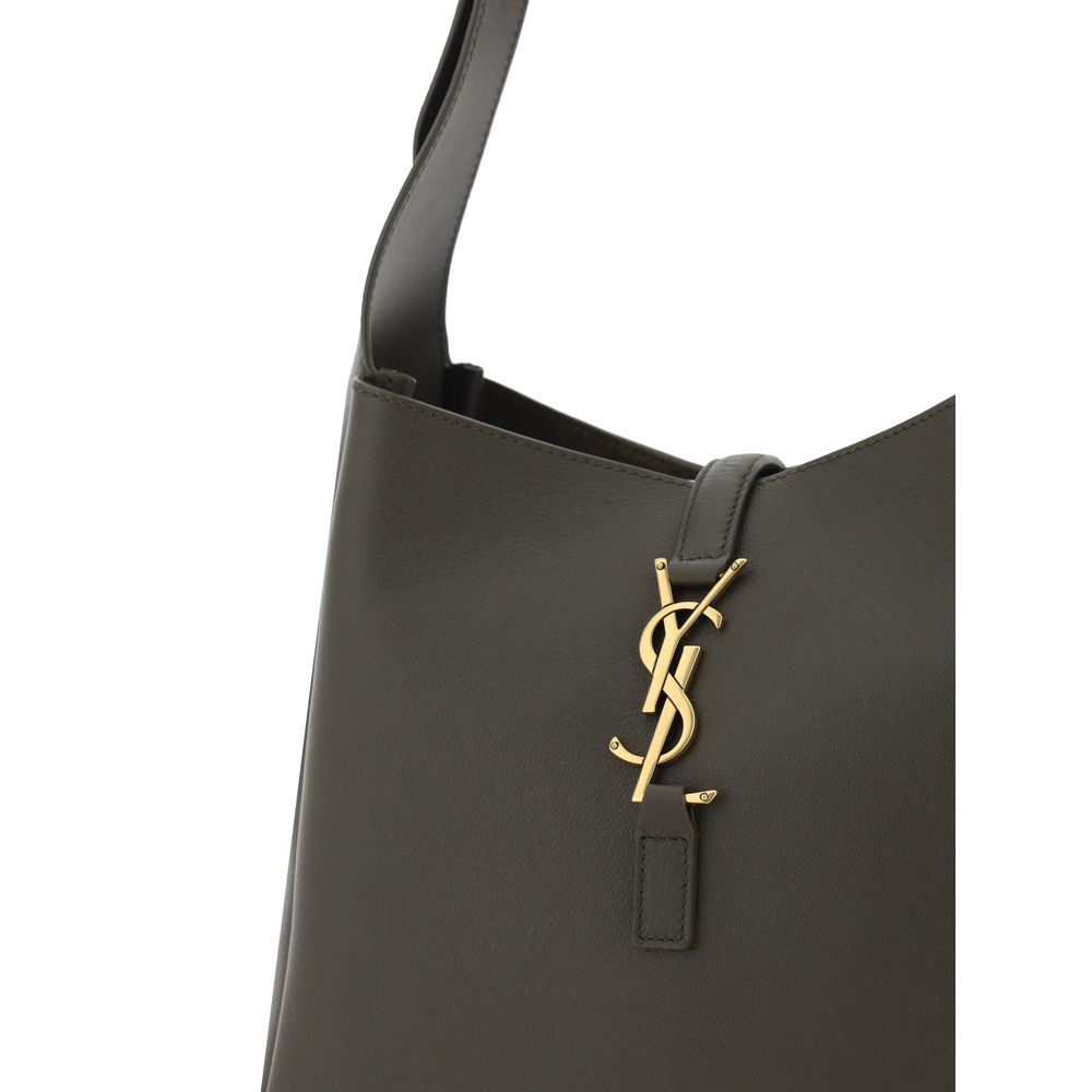 Saint Laurent Bicolor Calf Leather Bos Taurus Shoulder Women's Bag