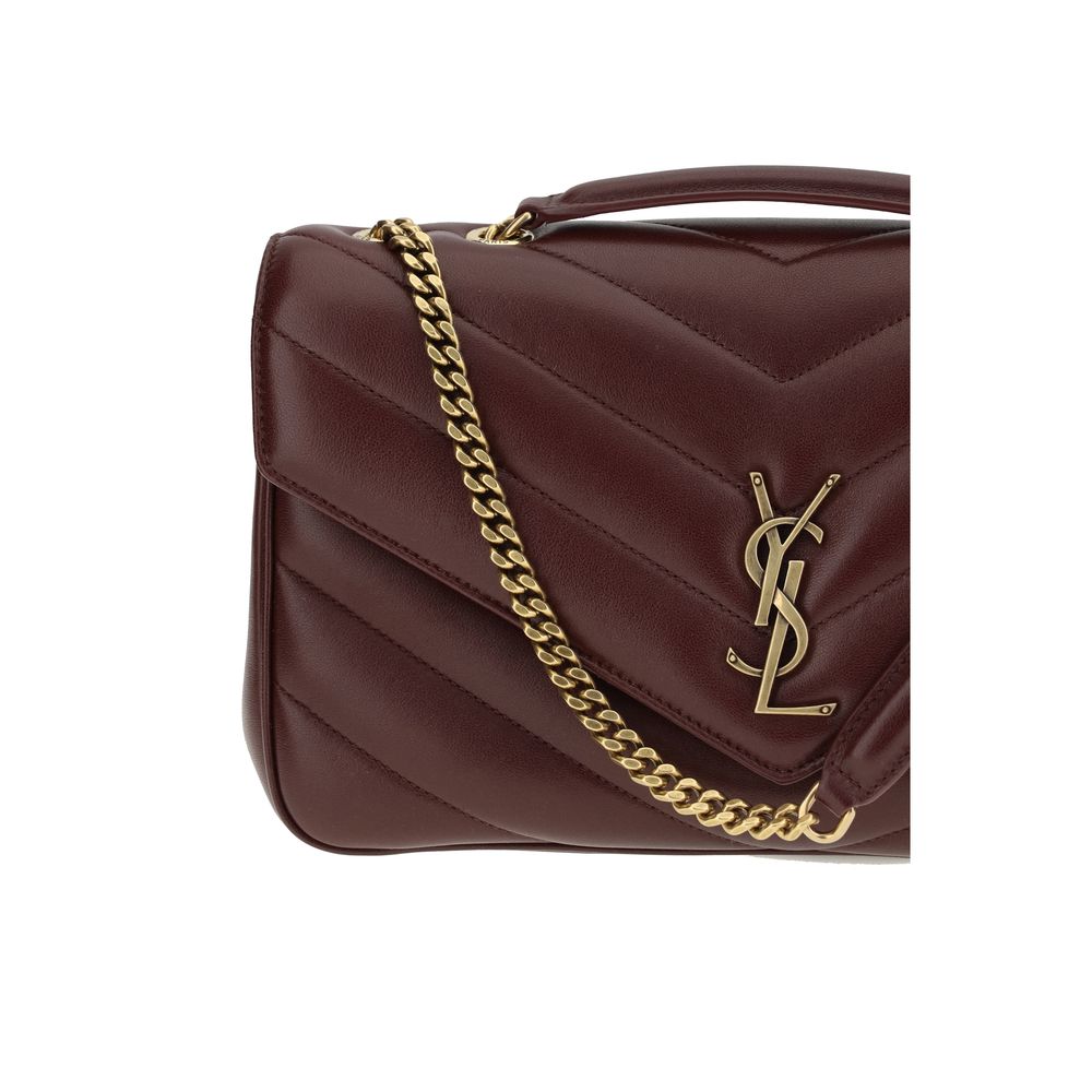Saint Laurent Bordeaux Lamb Ovis Aries Aries Shoulder Women's Bag