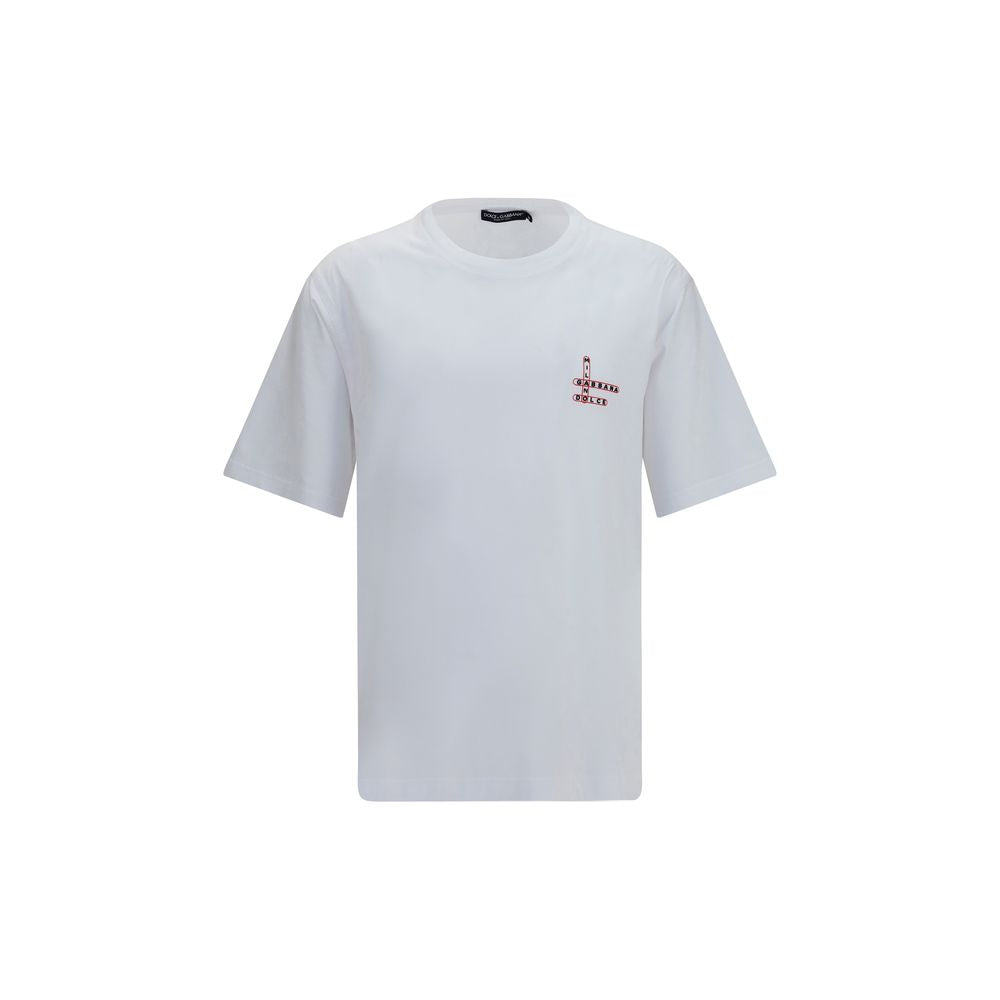 Dolce & Gabbana White Cotton Men's T-Shirt
