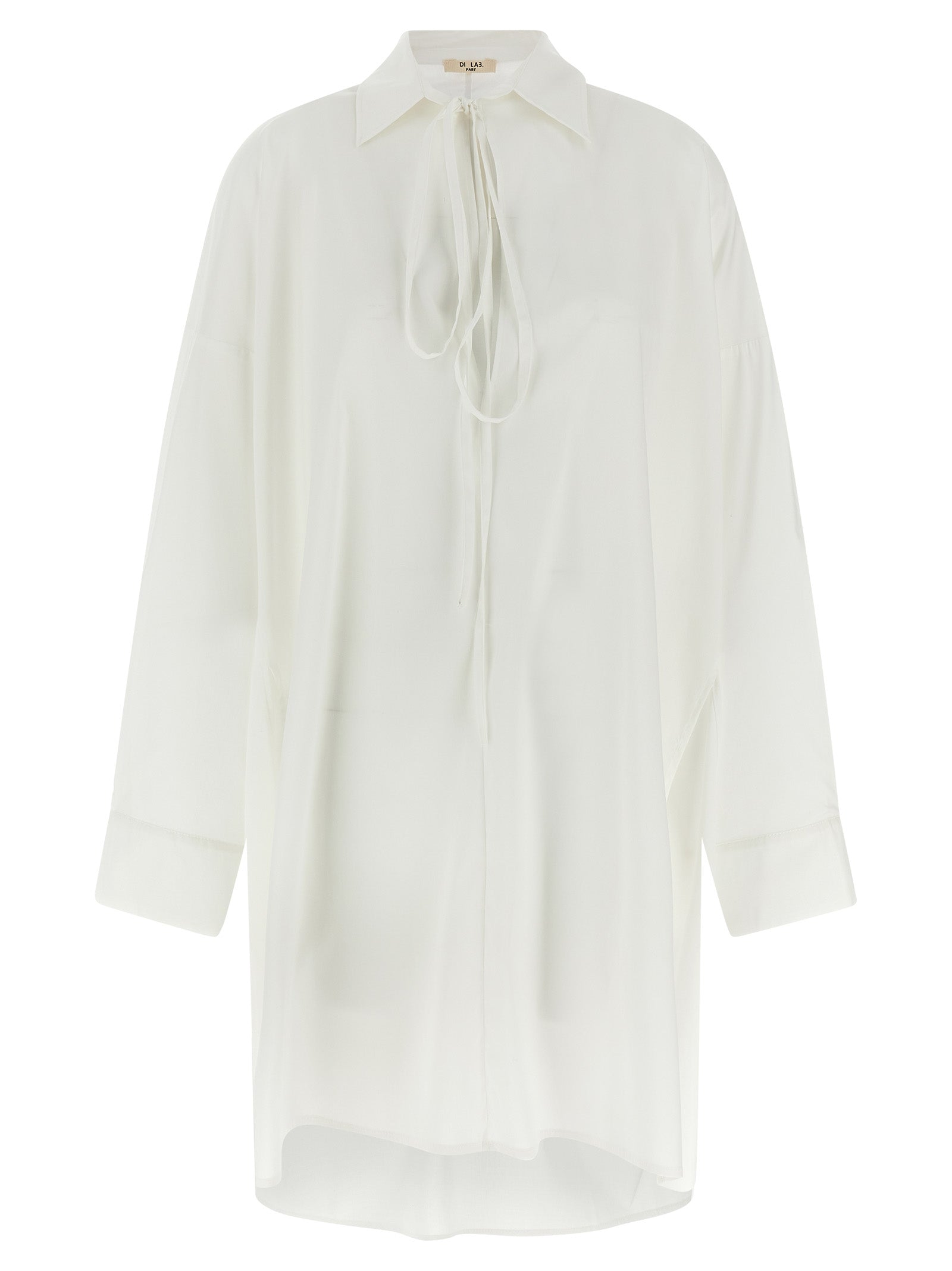 DI.LA3 PARI' White Silk Women's Blouse