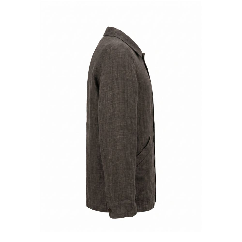 Malo Grey Linen Men's Men's Jacket